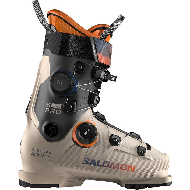 Chaussures de ski Salomon S/Pro Supra 120 Humus/Noir/Orange Tiger Homme