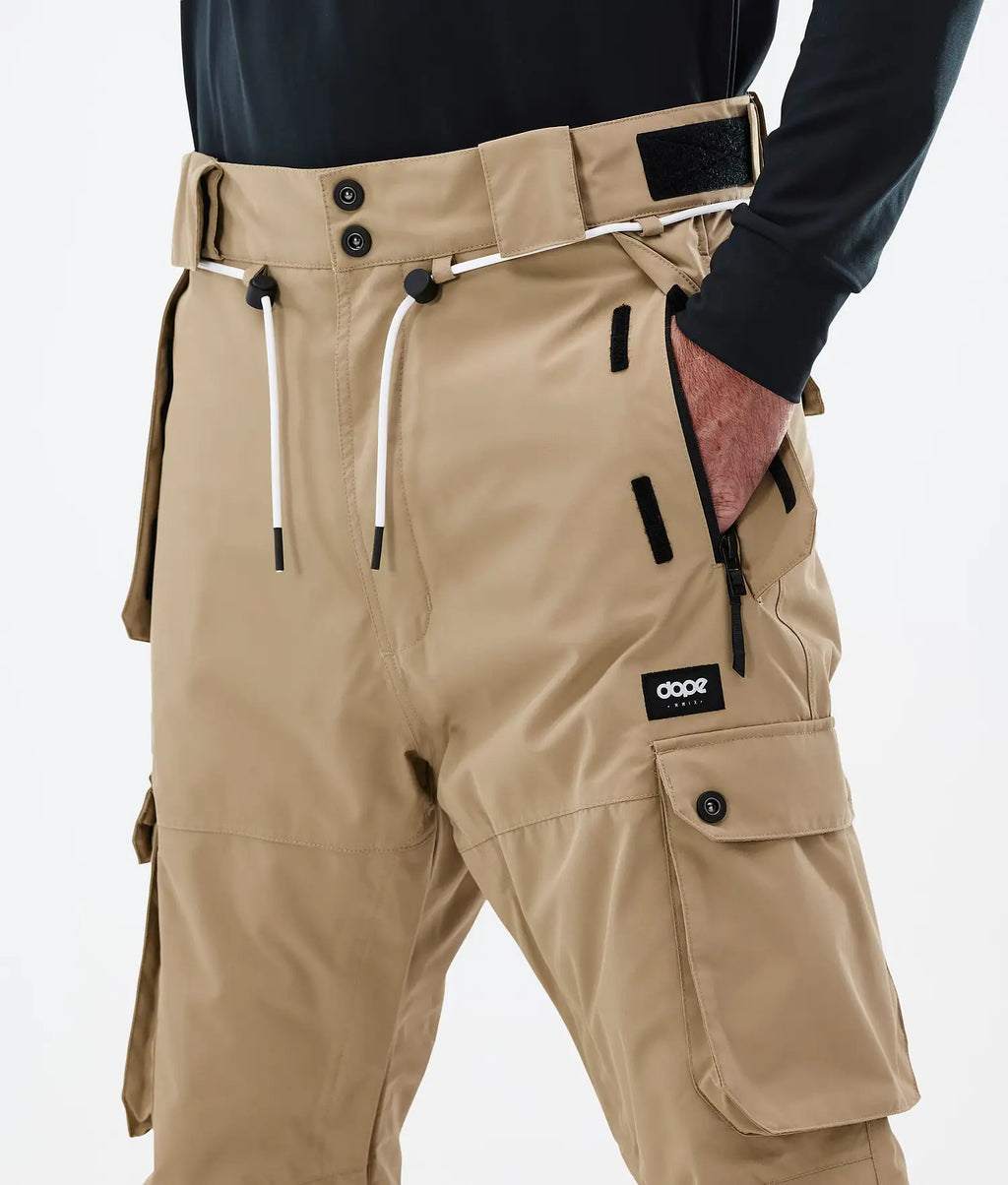 Iconic snowboard pants men's khaki