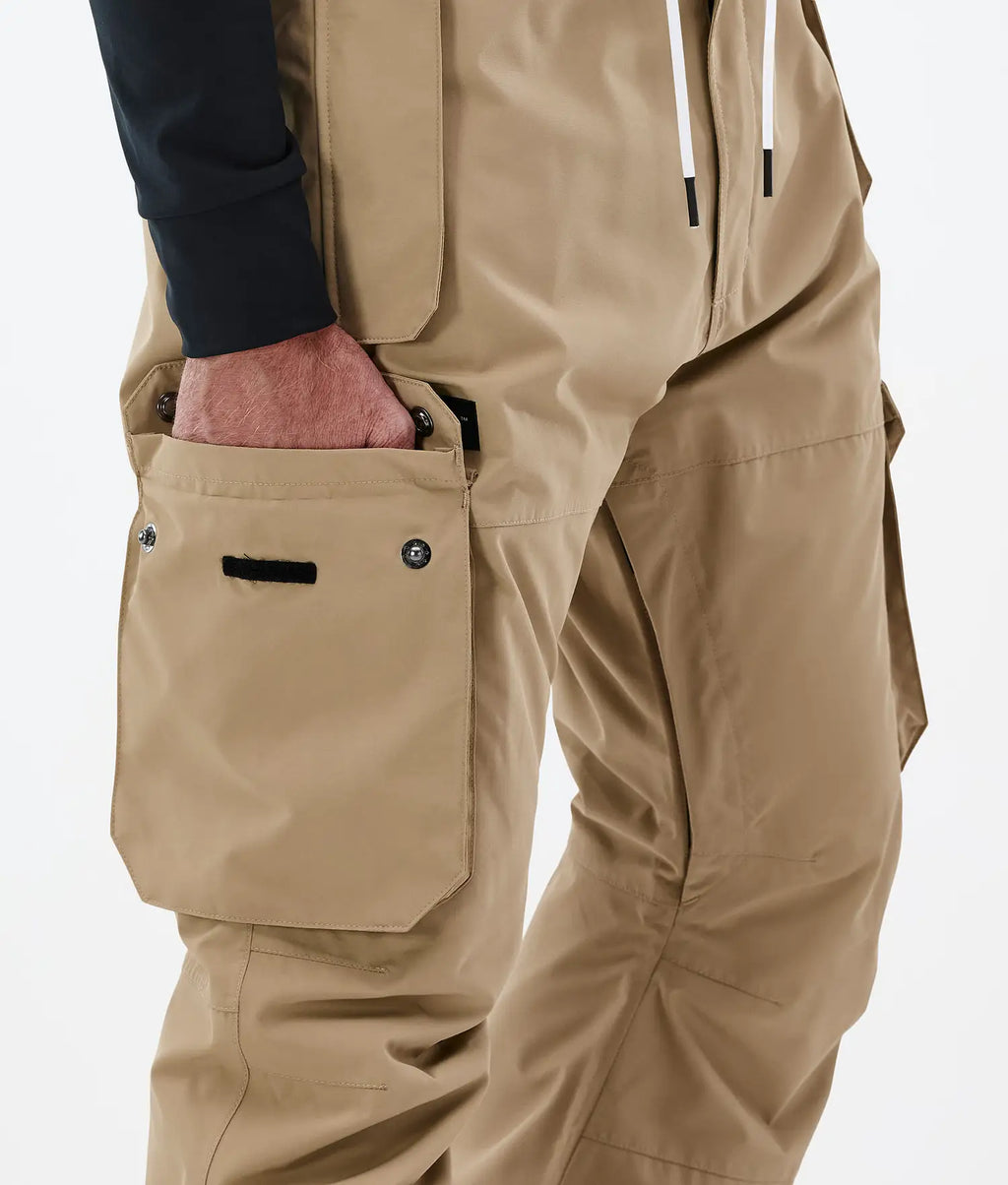 Iconic snowboard pants men's khaki