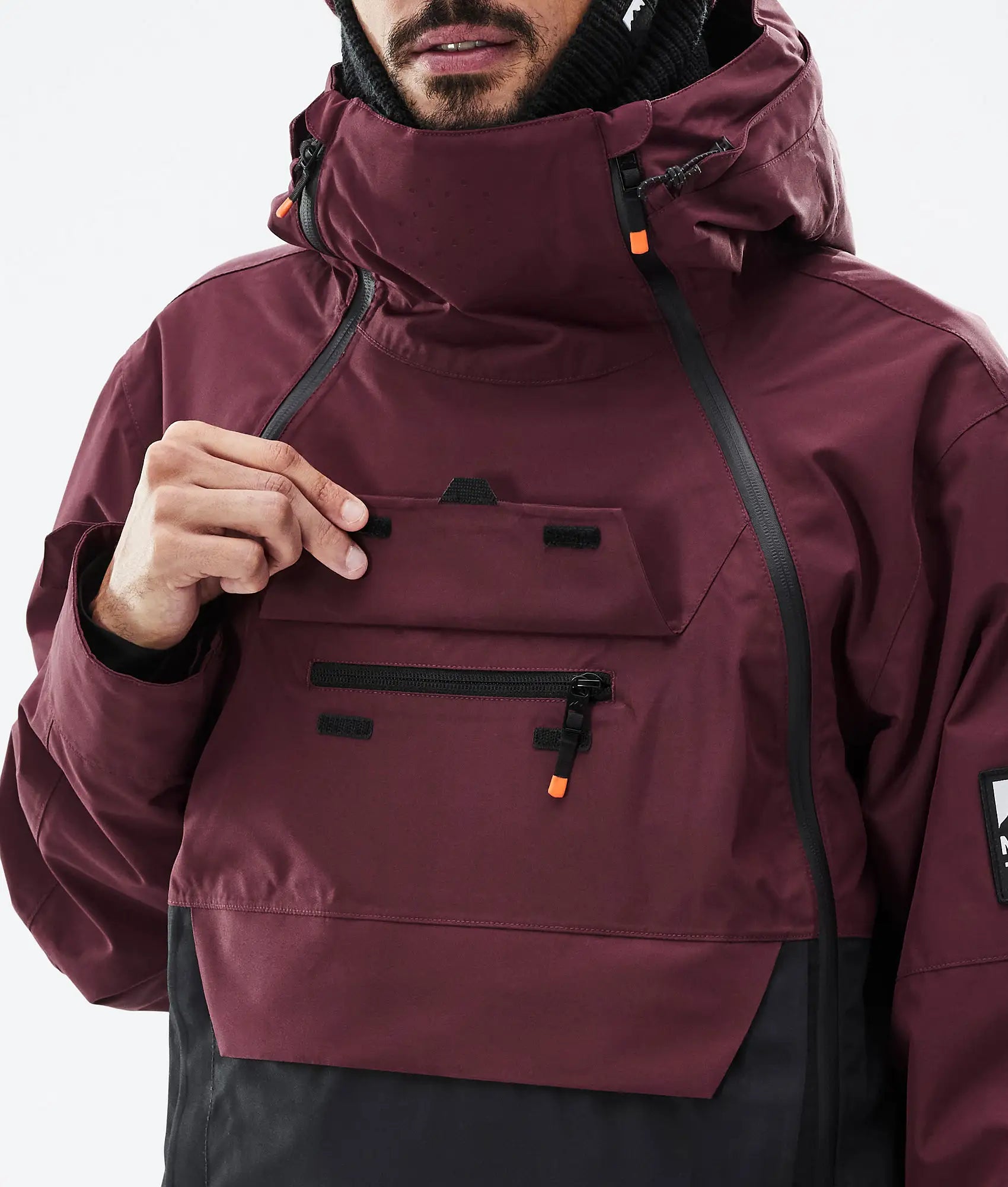 Veste de ski Doom pour homme - Bordeaux/Noir
