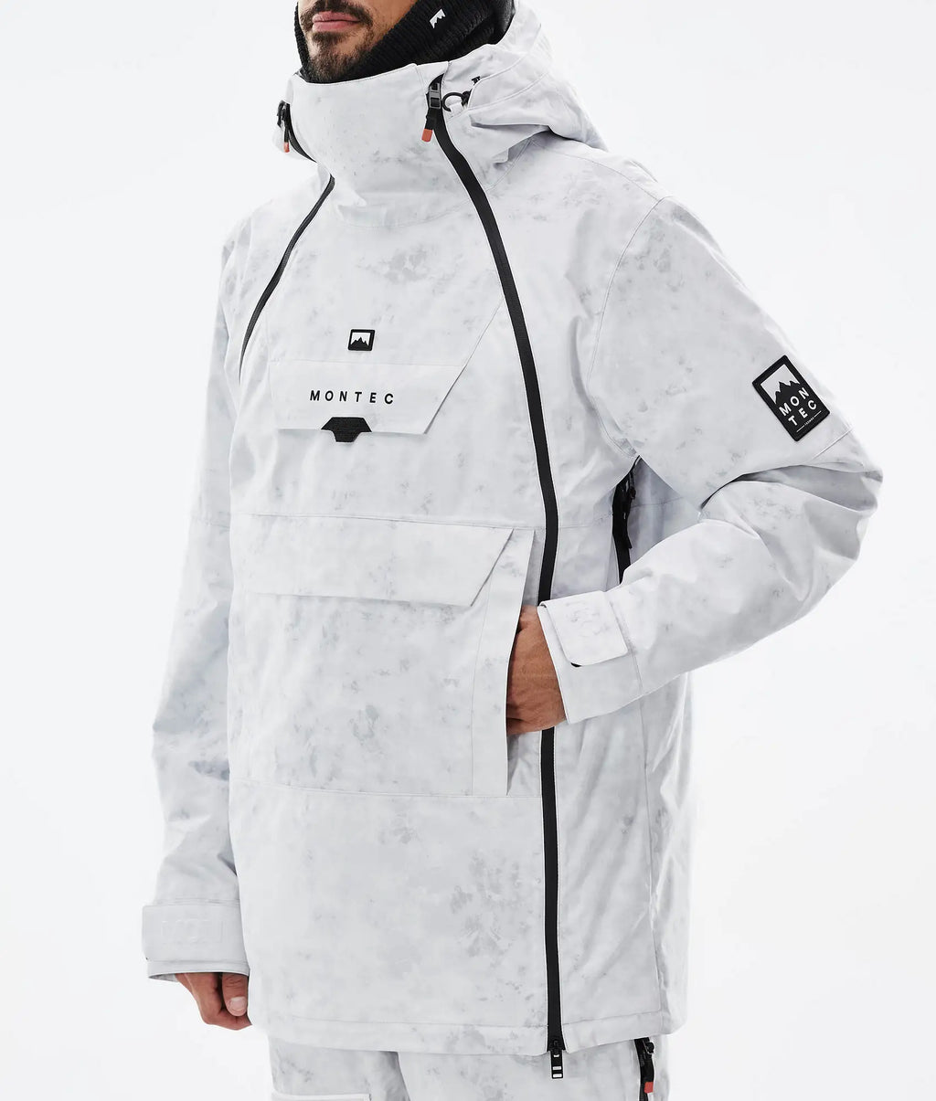 Veste de ski Doom pour homme - Blanc tie-dye