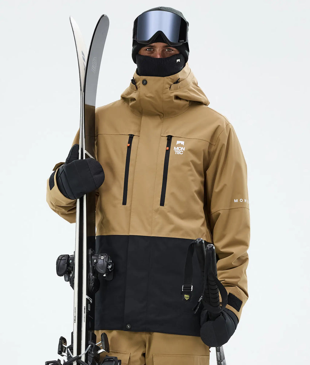 Veste de ski Fawk pour homme - Coloris or/noir