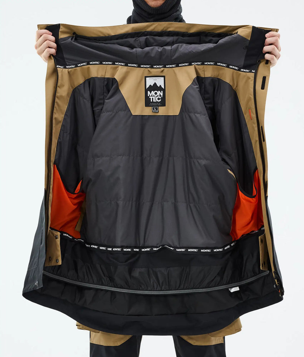 Veste de ski Fawk pour homme - Coloris or/noir