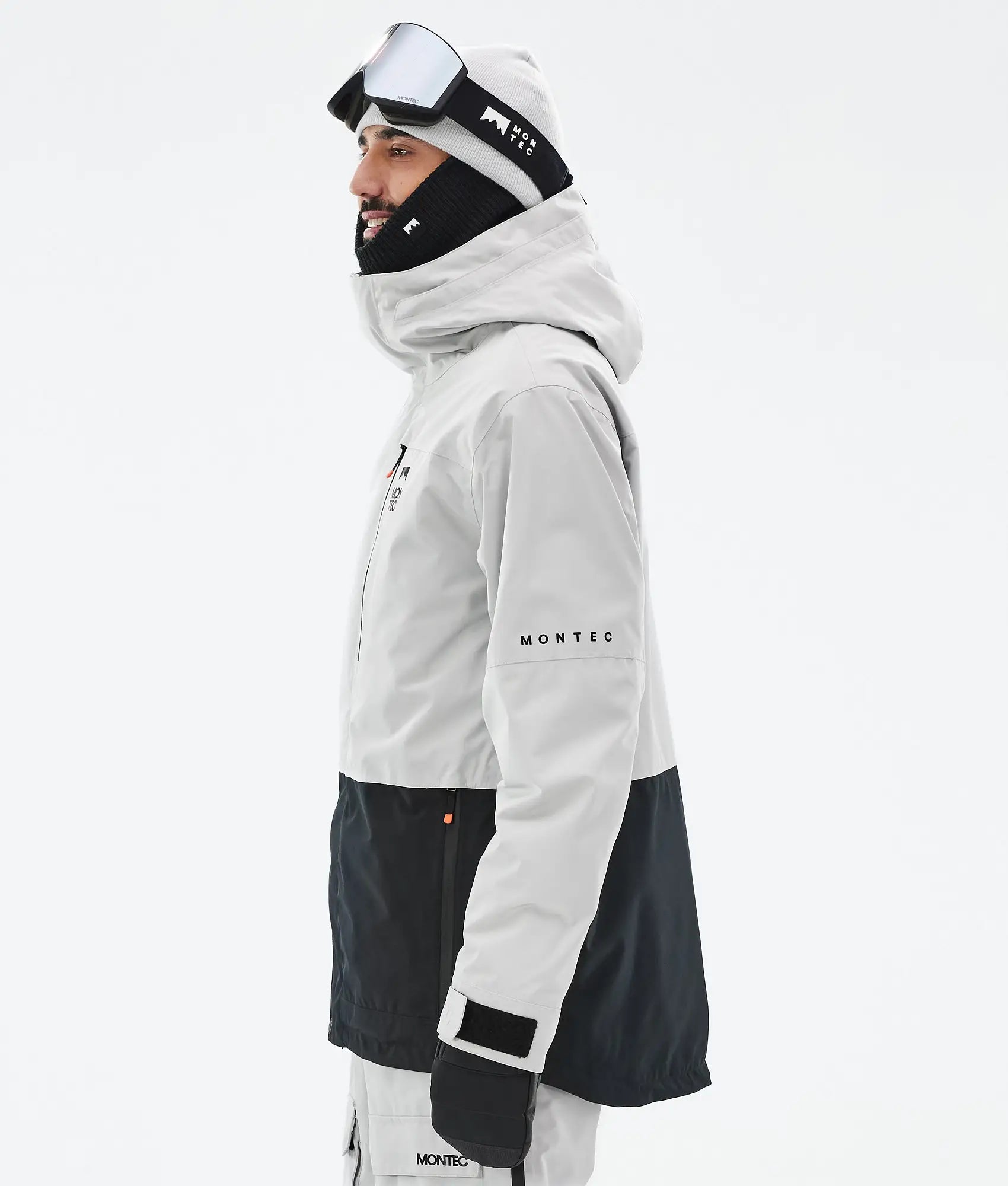 Veste de ski Fawk pour homme - Gris clair/Noir