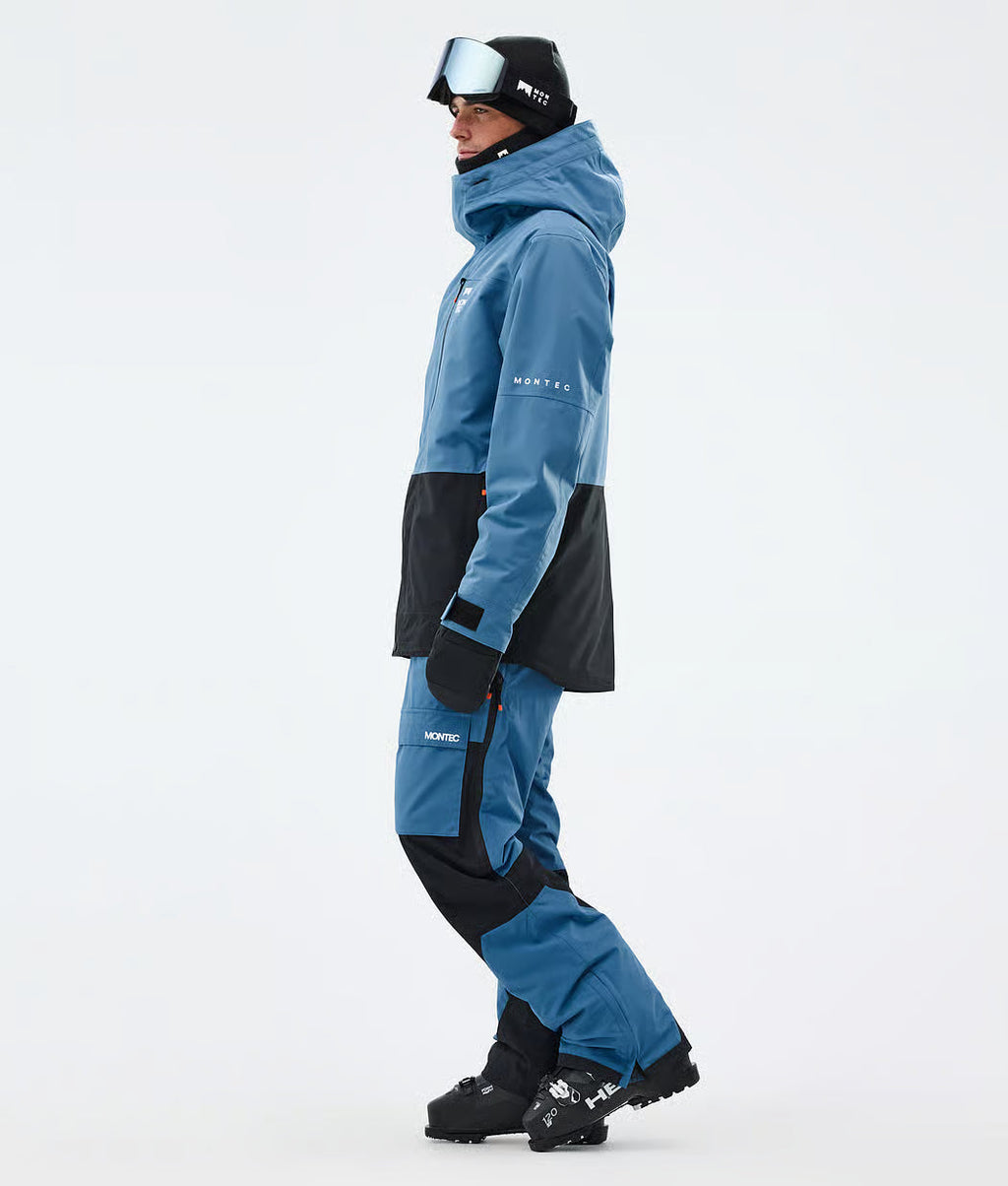Veste de ski Fawk pour homme - Bleu acier/Noir