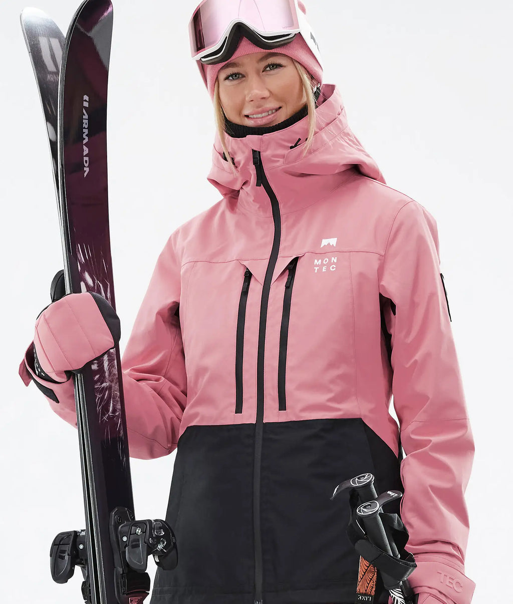 Veste de ski Moss W pour femme - Rose/Noir
