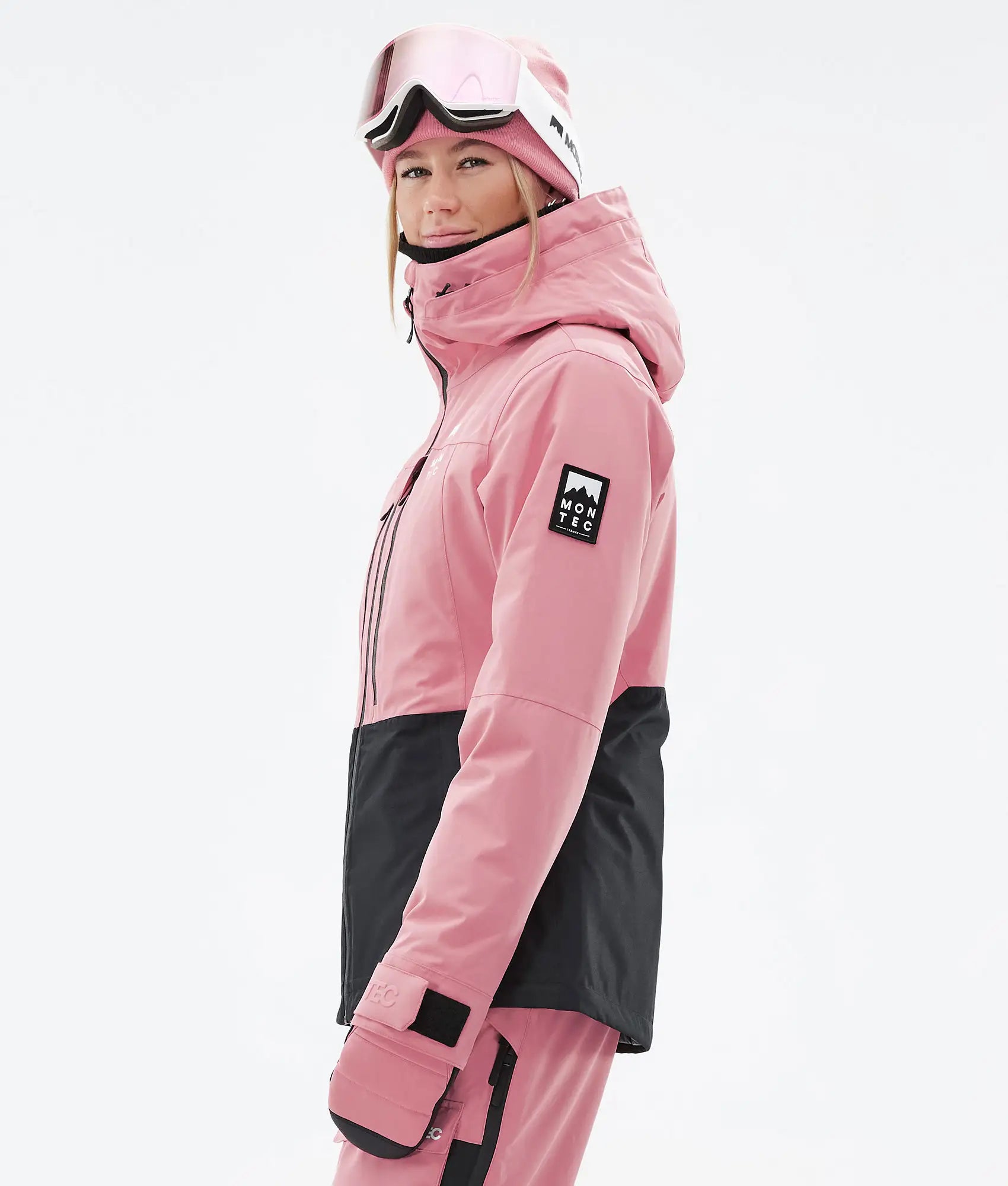 Veste de ski Moss W pour femme - Rose/Noir
