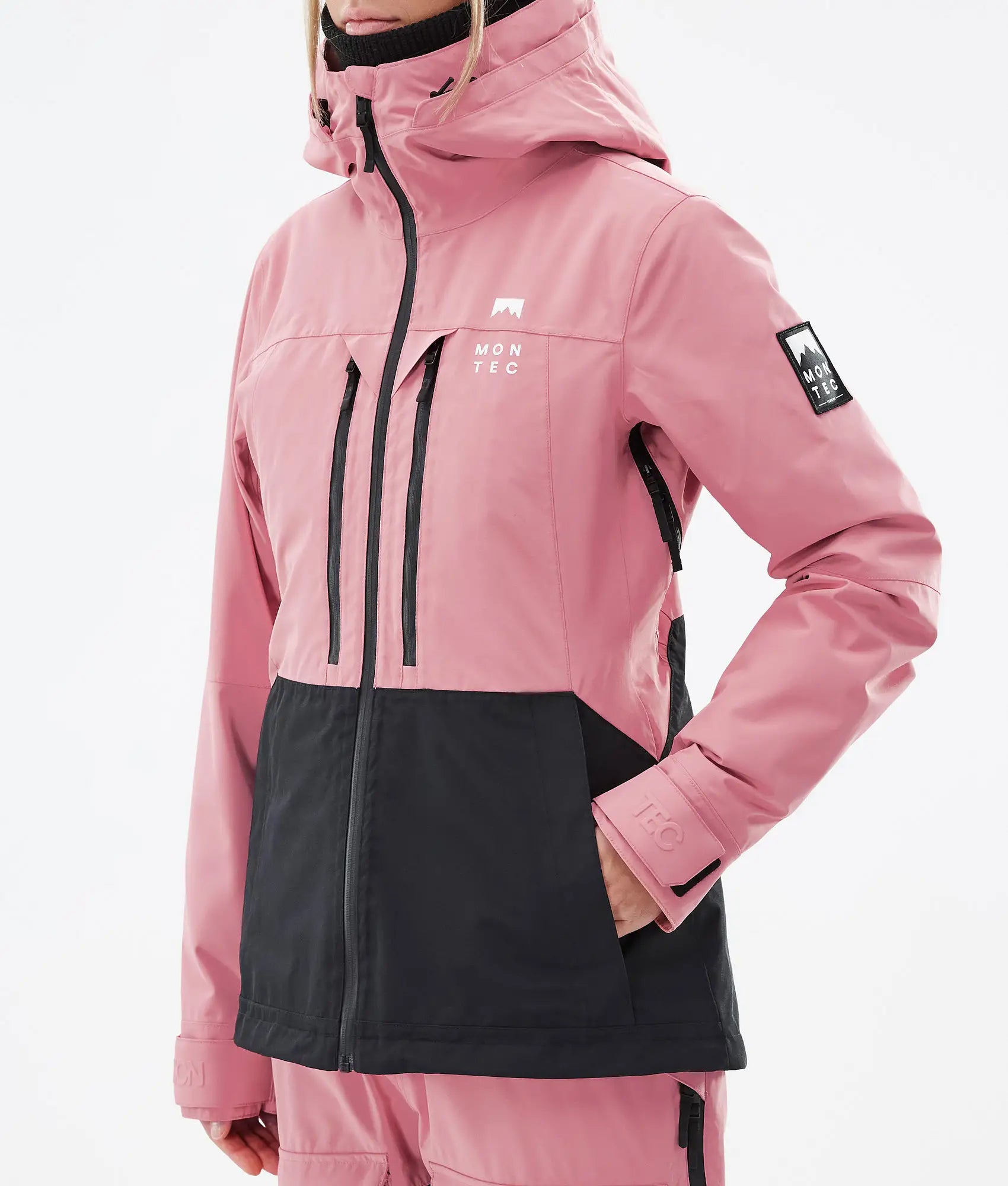 Veste de ski Moss W pour femme - Rose/Noir