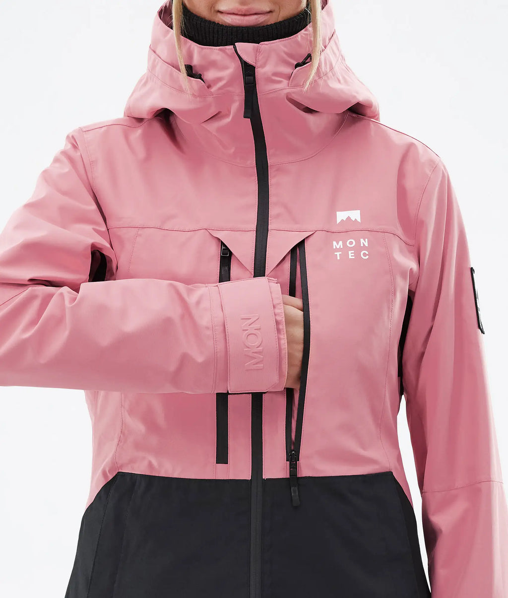 Veste de ski Moss W pour femme - Rose/Noir