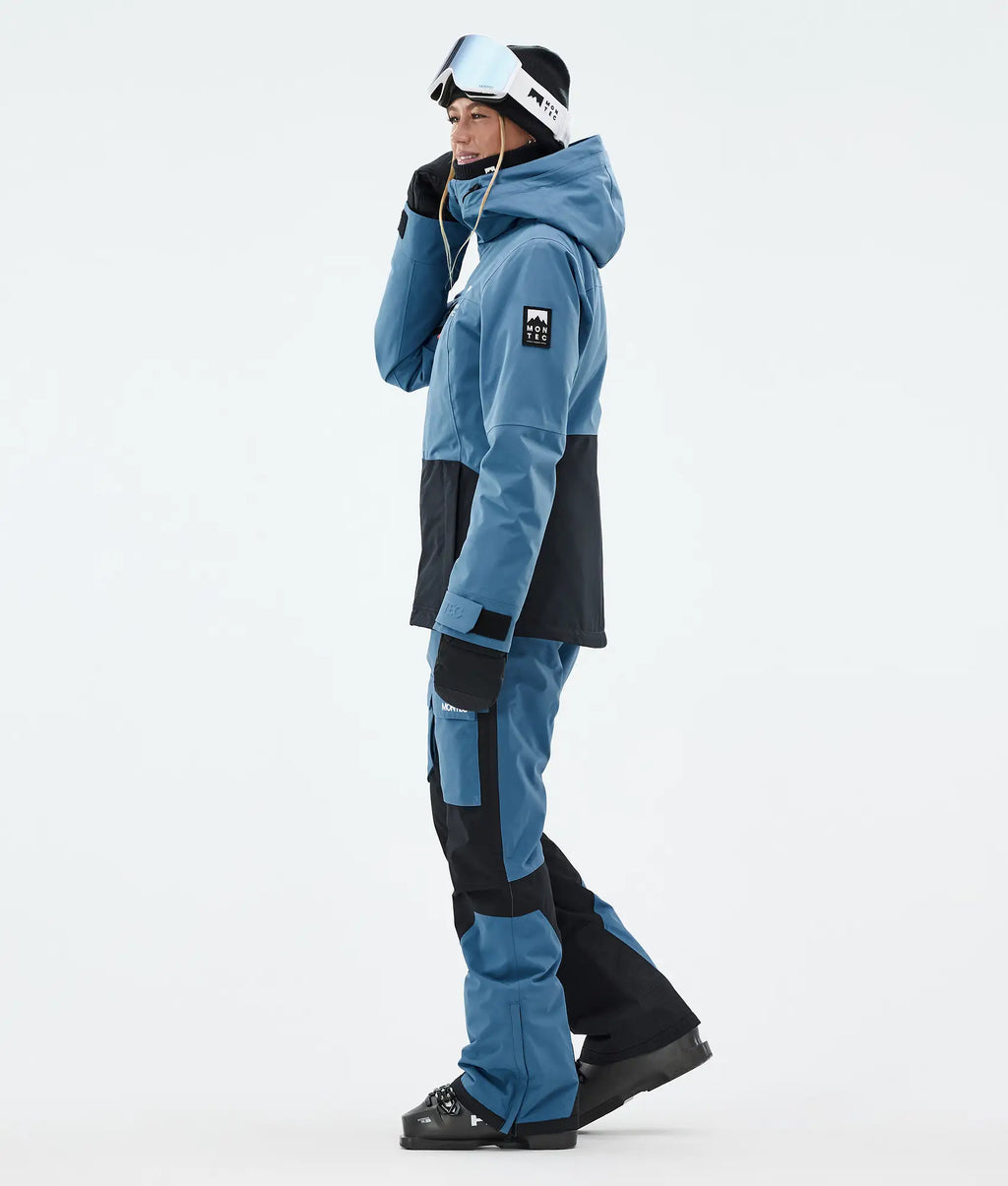 Veste de ski Moss W pour femme - Bleu acier/Noir