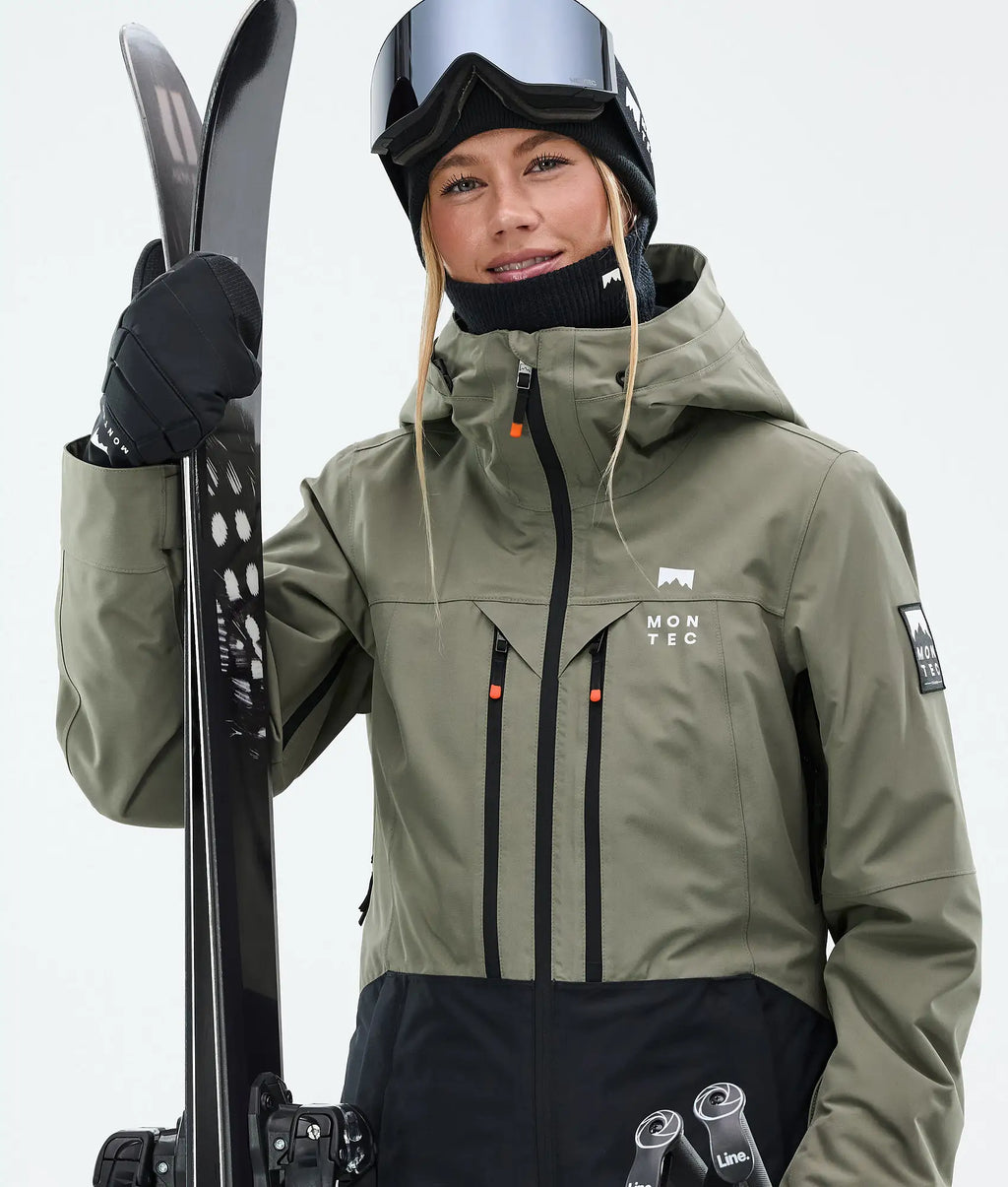 Veste de ski Moss W pour femme - Vert/Noir