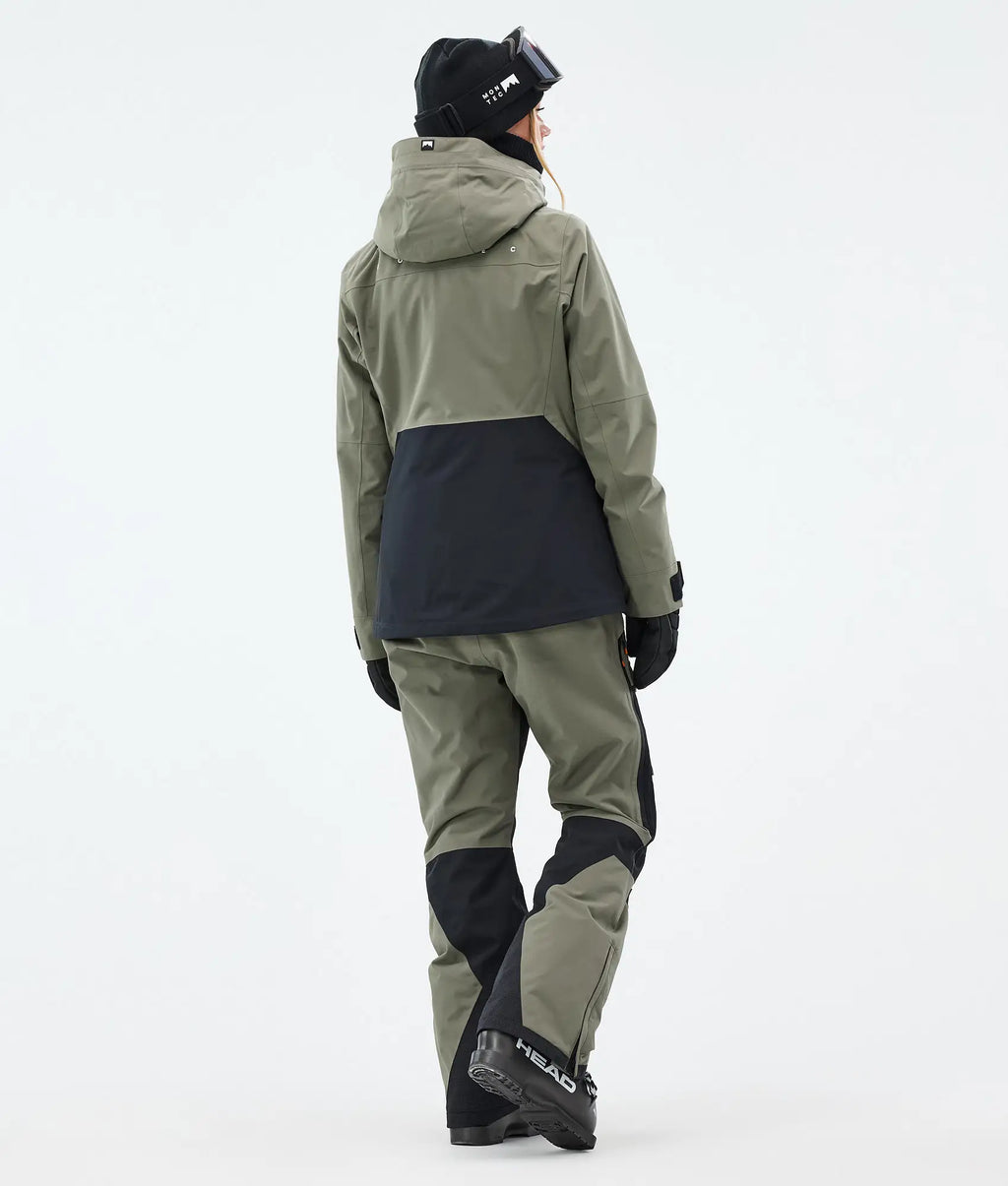 Veste de ski Moss W pour femme - Vert/Noir