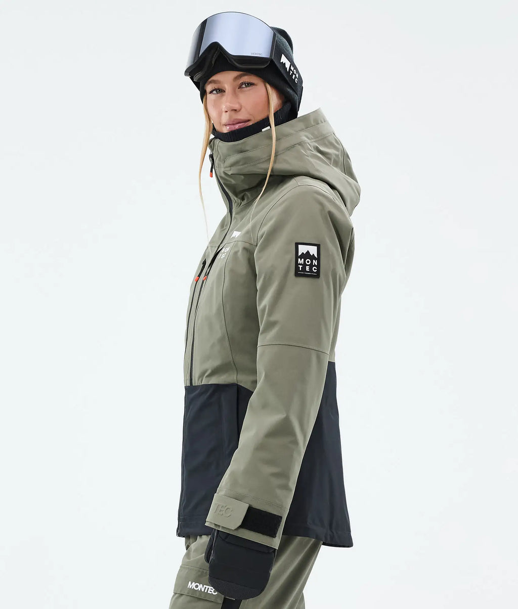 Veste de ski Moss W pour femme - Vert/Noir