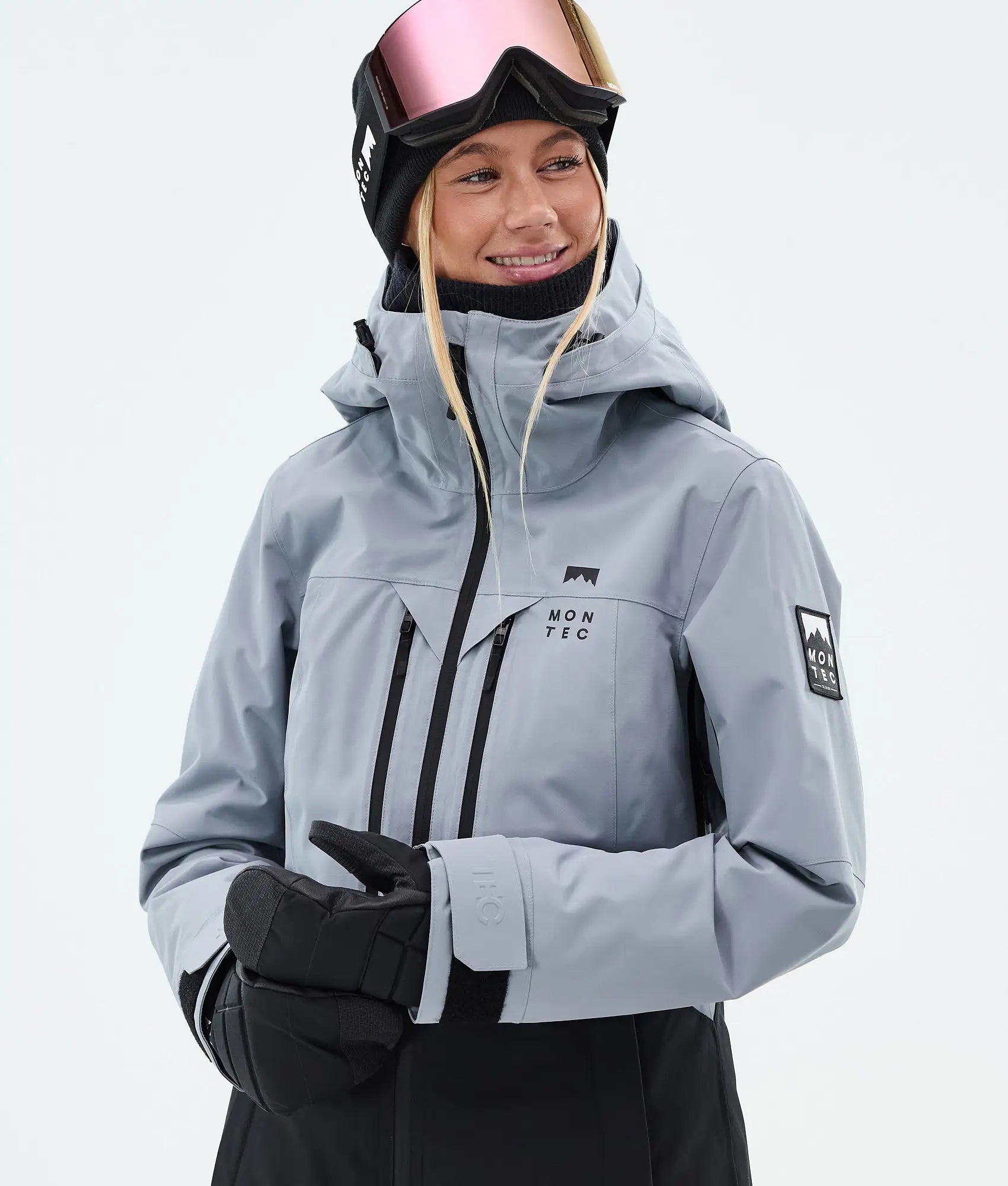 Veste de ski Moss W pour femme - Bleu clair/Noir
