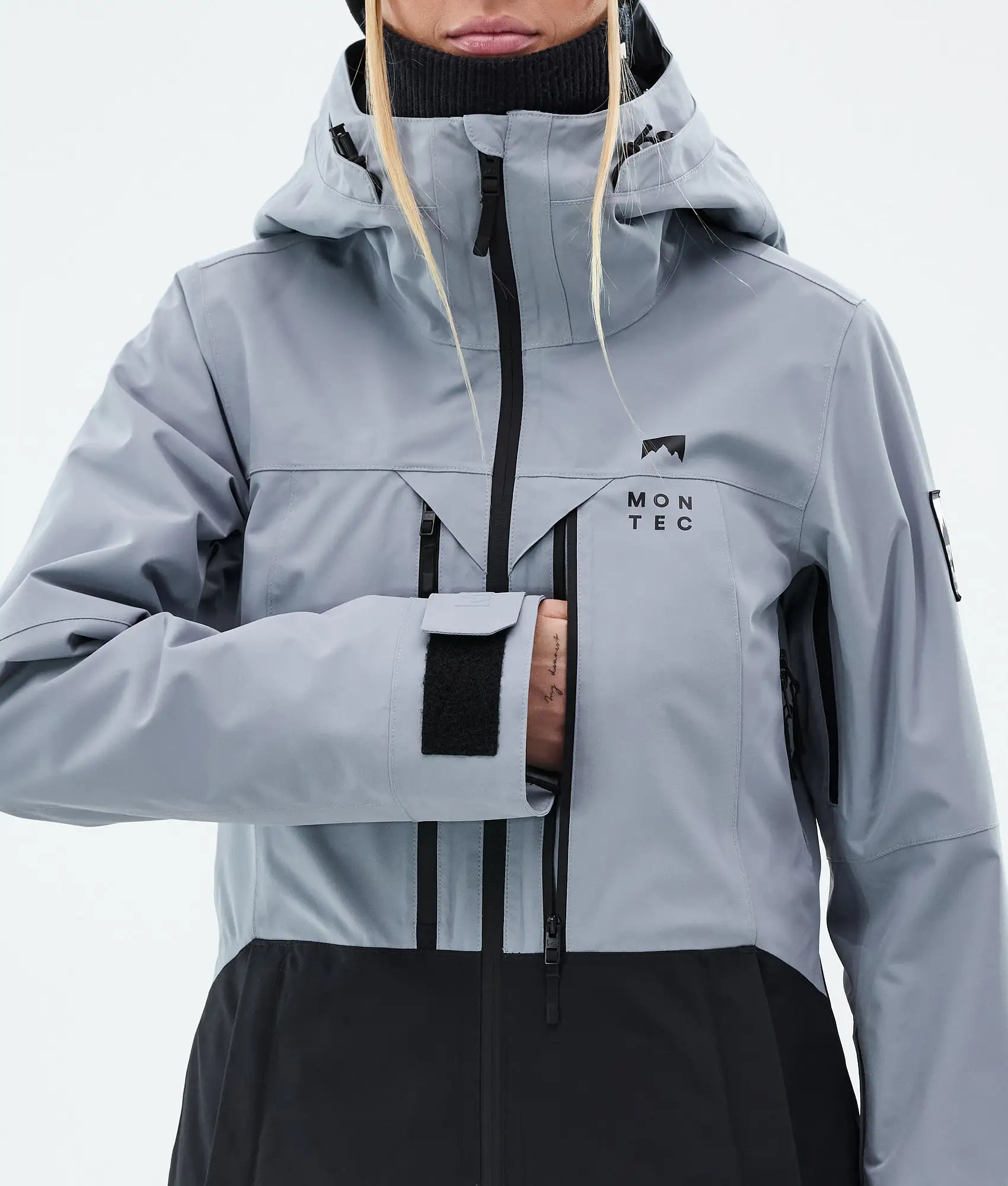 Veste de ski Moss W pour femme - Bleu clair/Noir