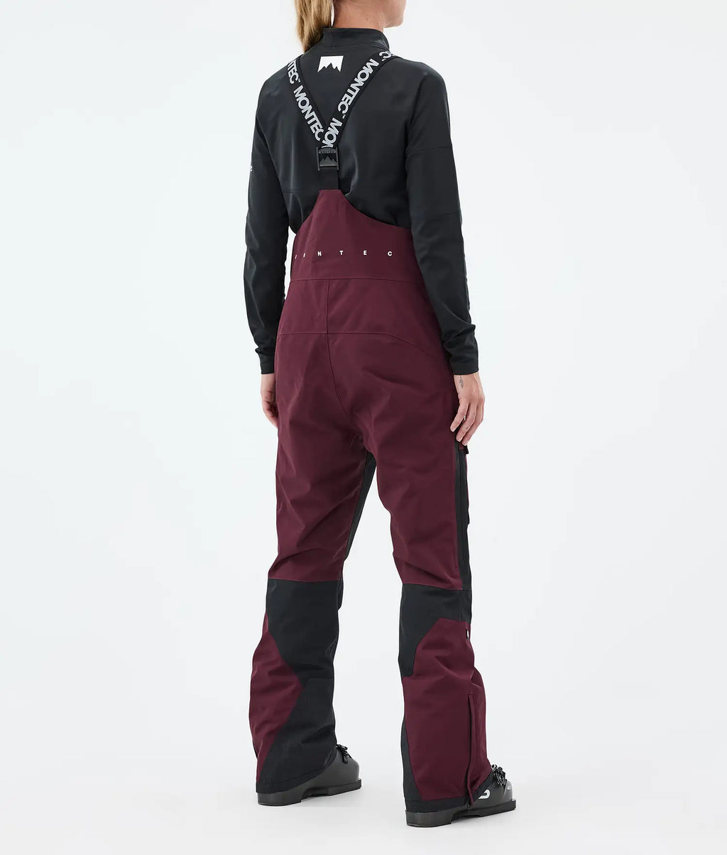 Fawk W Pantalon de Ski Femme Burgundy/Black