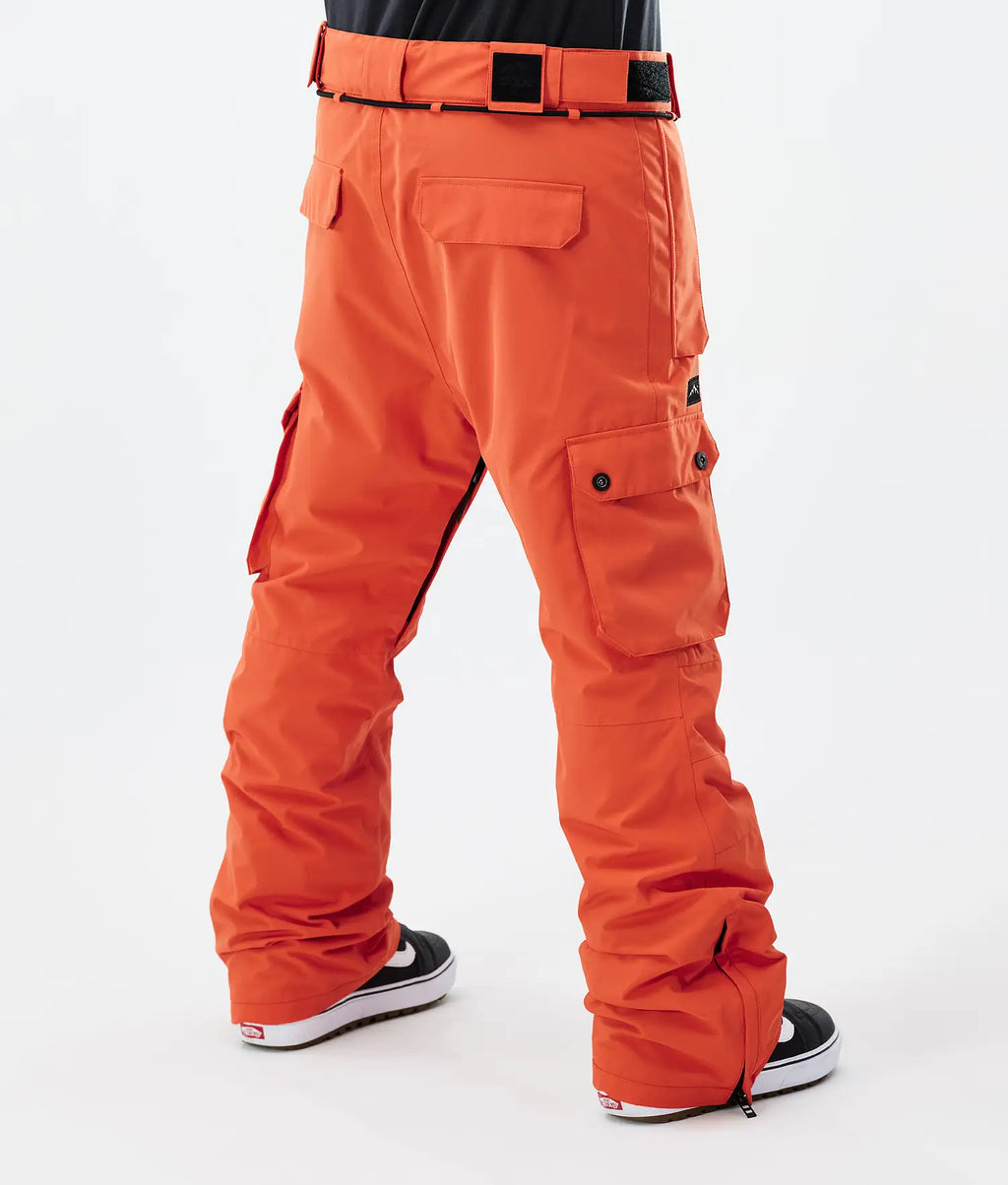 Iconic snowboard pants men orange
