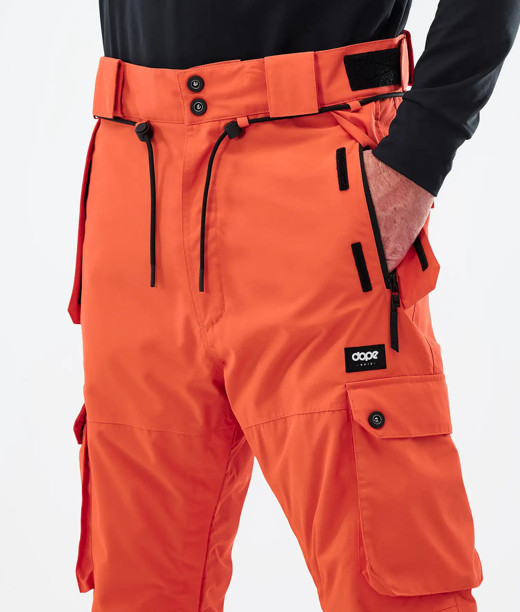Iconic snowboard pants men orange