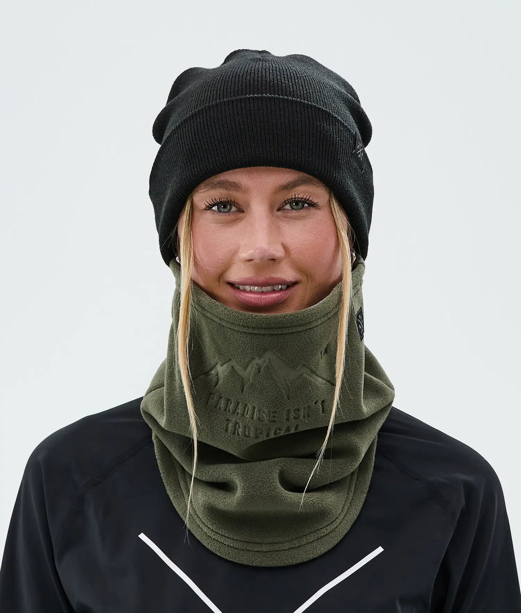 Cozy Tube Neck Warmer Olive Green
