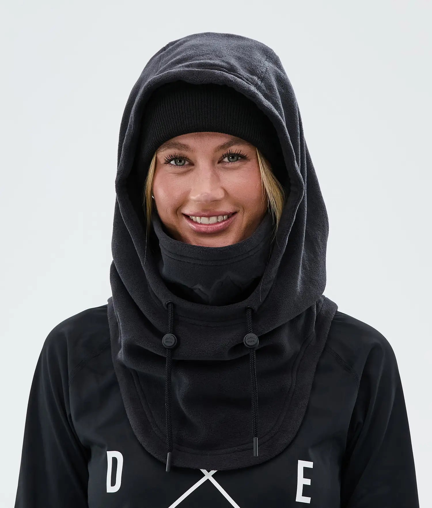 Cozy Hood II tube scarf Black