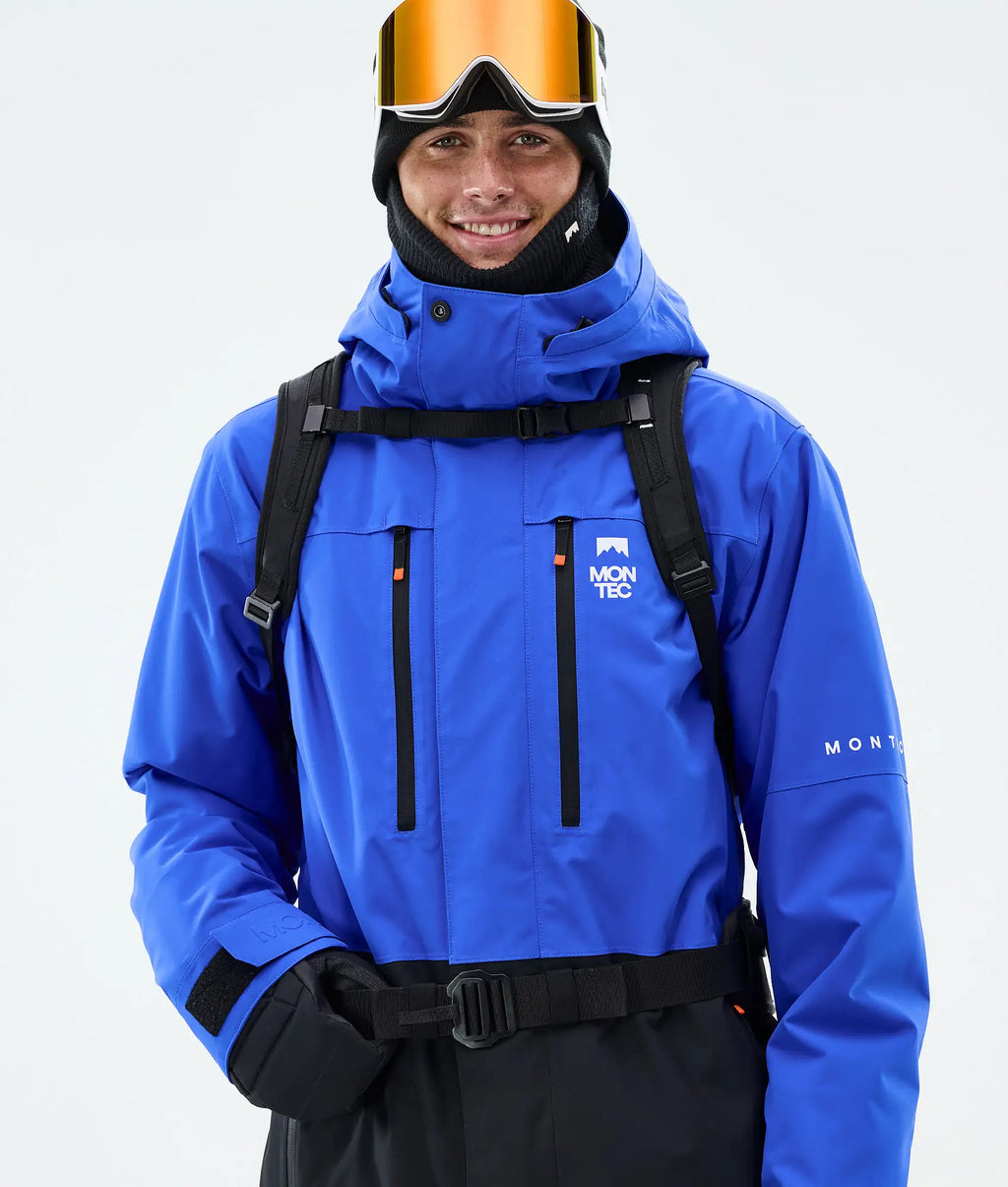 Veste de ski Fawk pour homme - Bleu cobalt/Noir