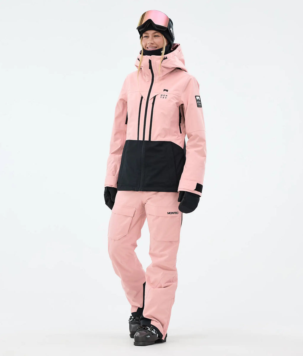 Pantalon de ski Kirin W pour femme - Rose pâle
