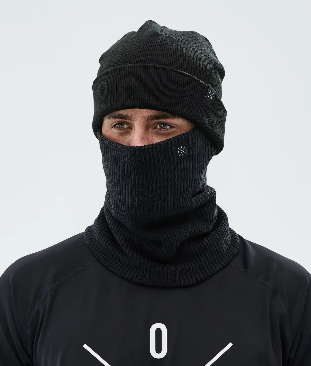 2X-Up Knitted Tube Scarf Black