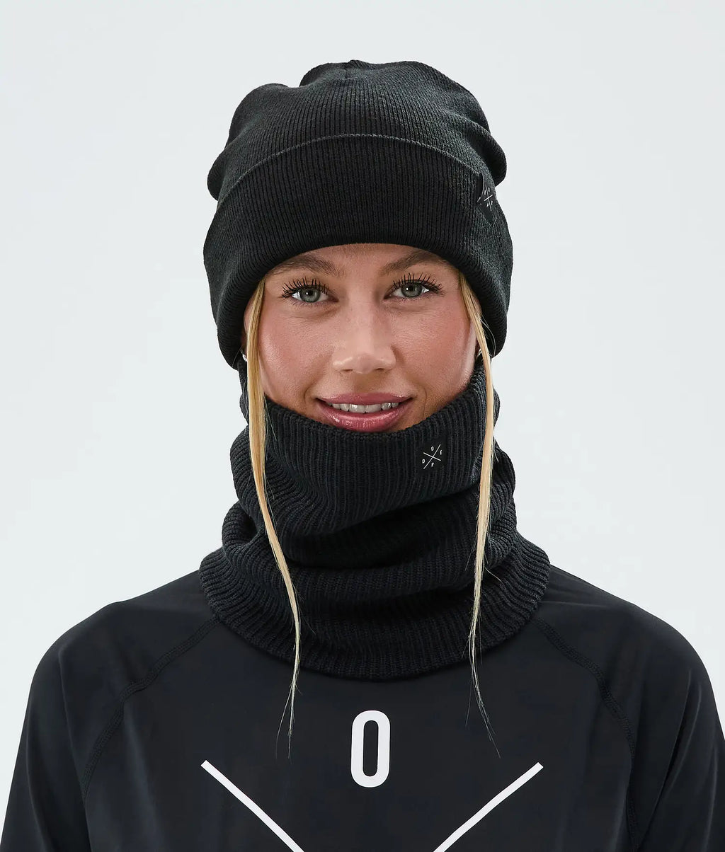 2X-Up Knitted Tube Scarf Black