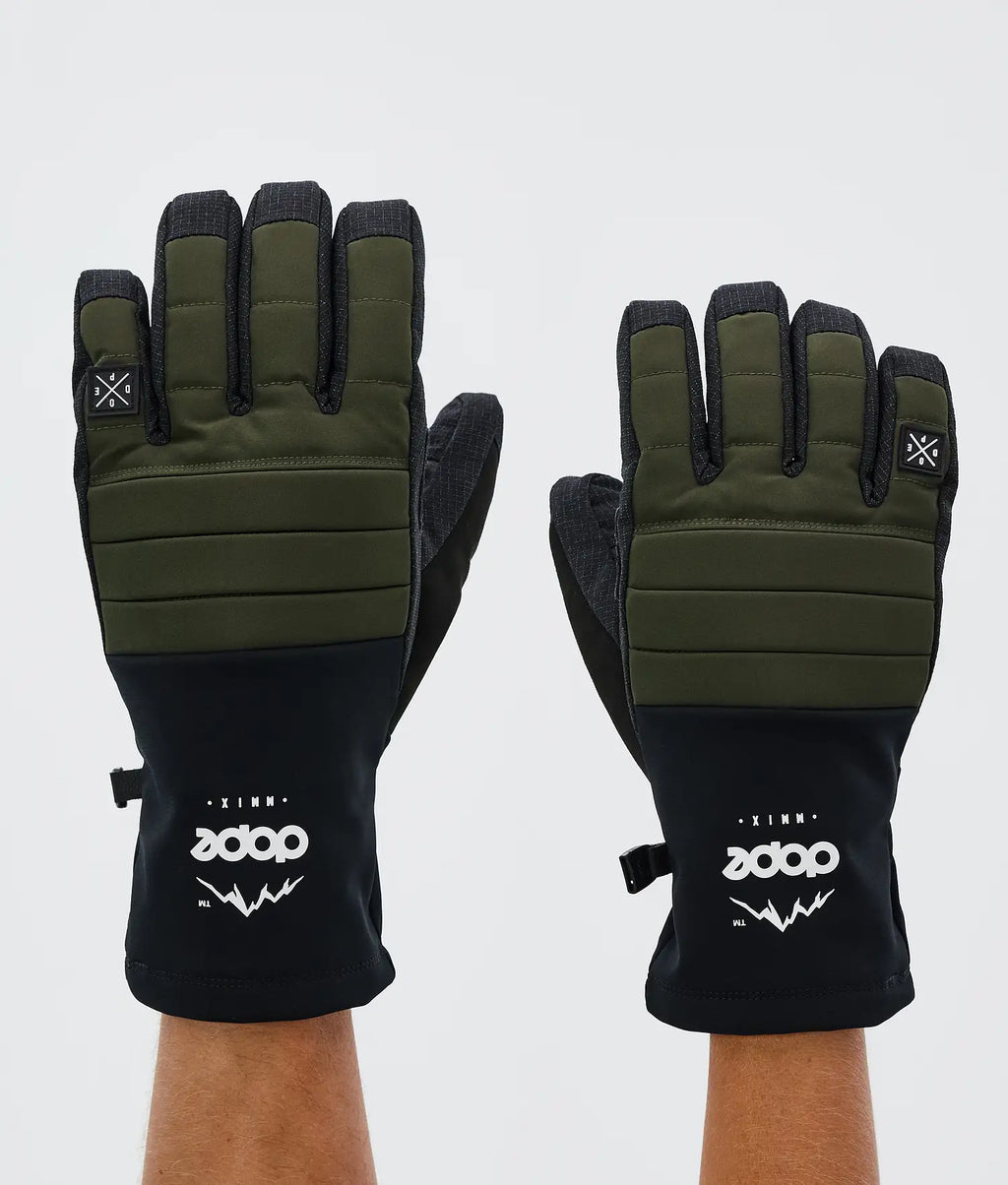 Ace 24 ski gloves Olive Green