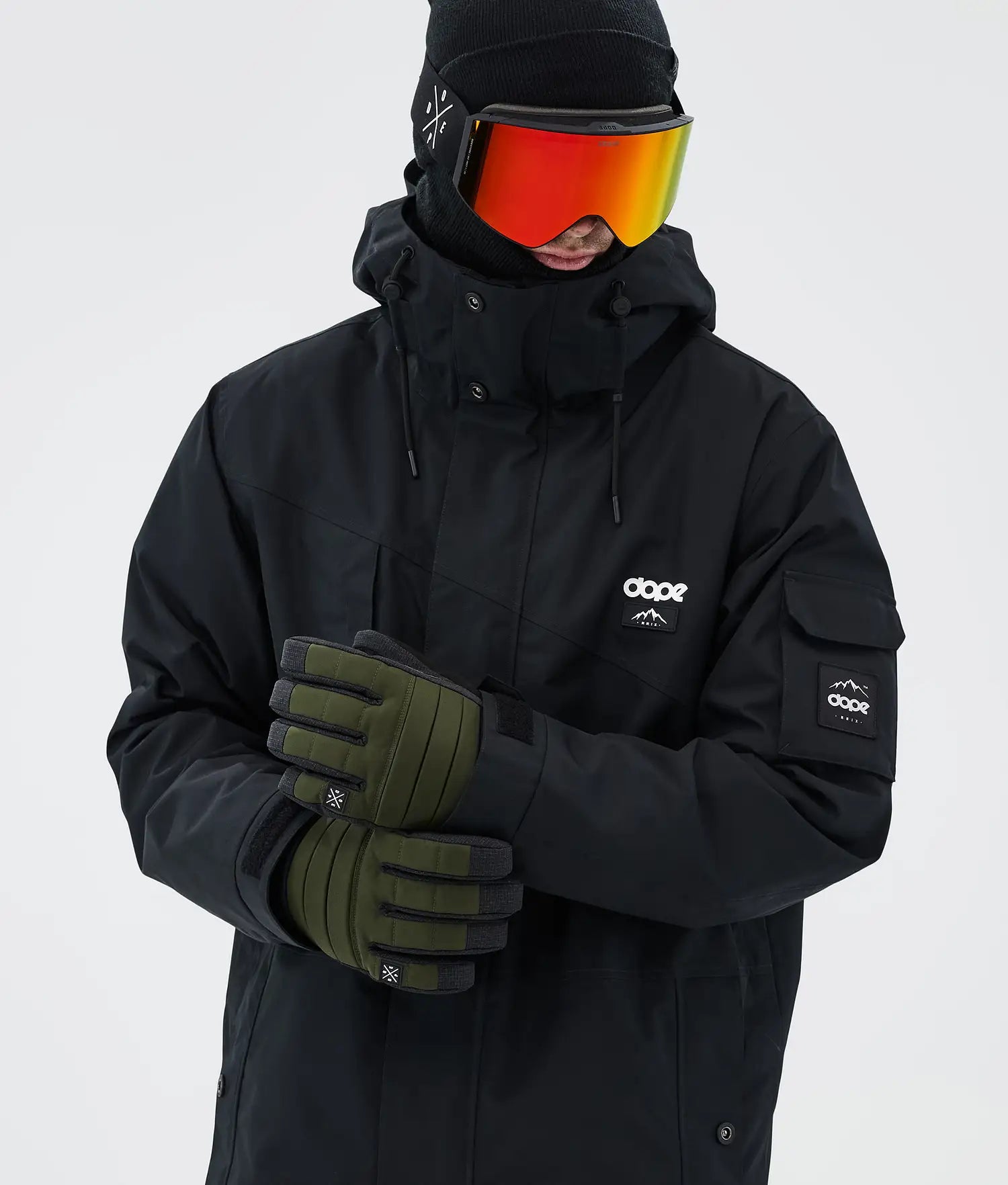 Ace 24 ski gloves Olive Green