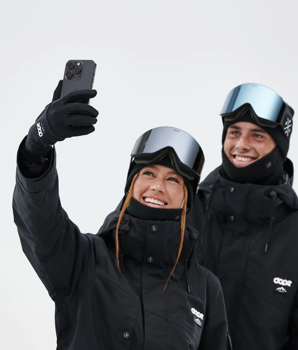 Power ski gloves black/white