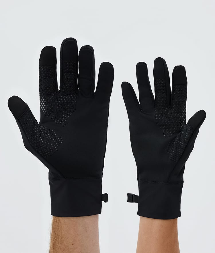 Gants de ski noirs et blancs