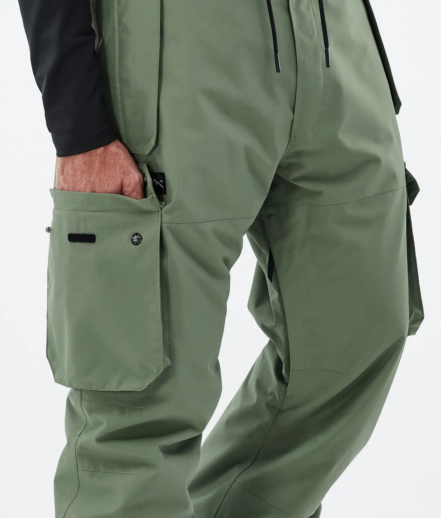 Iconic snowboard pants men Moss Green