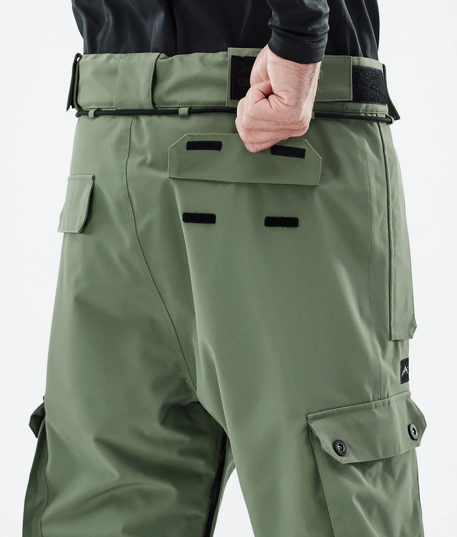 Iconic snowboard pants men Moss Green