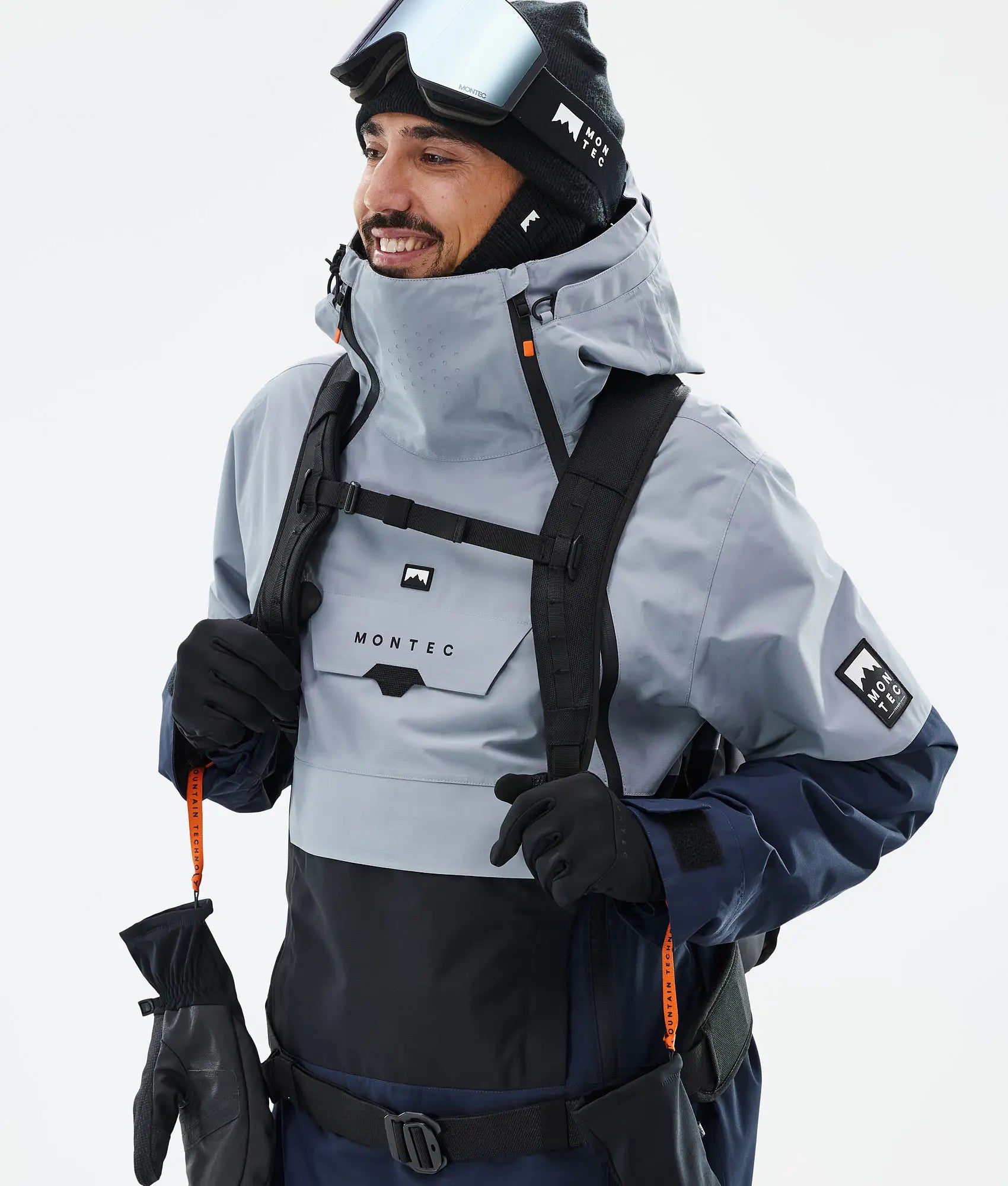 Veste de ski Doom pour homme - Bleu clair/Noir/Bleu foncé