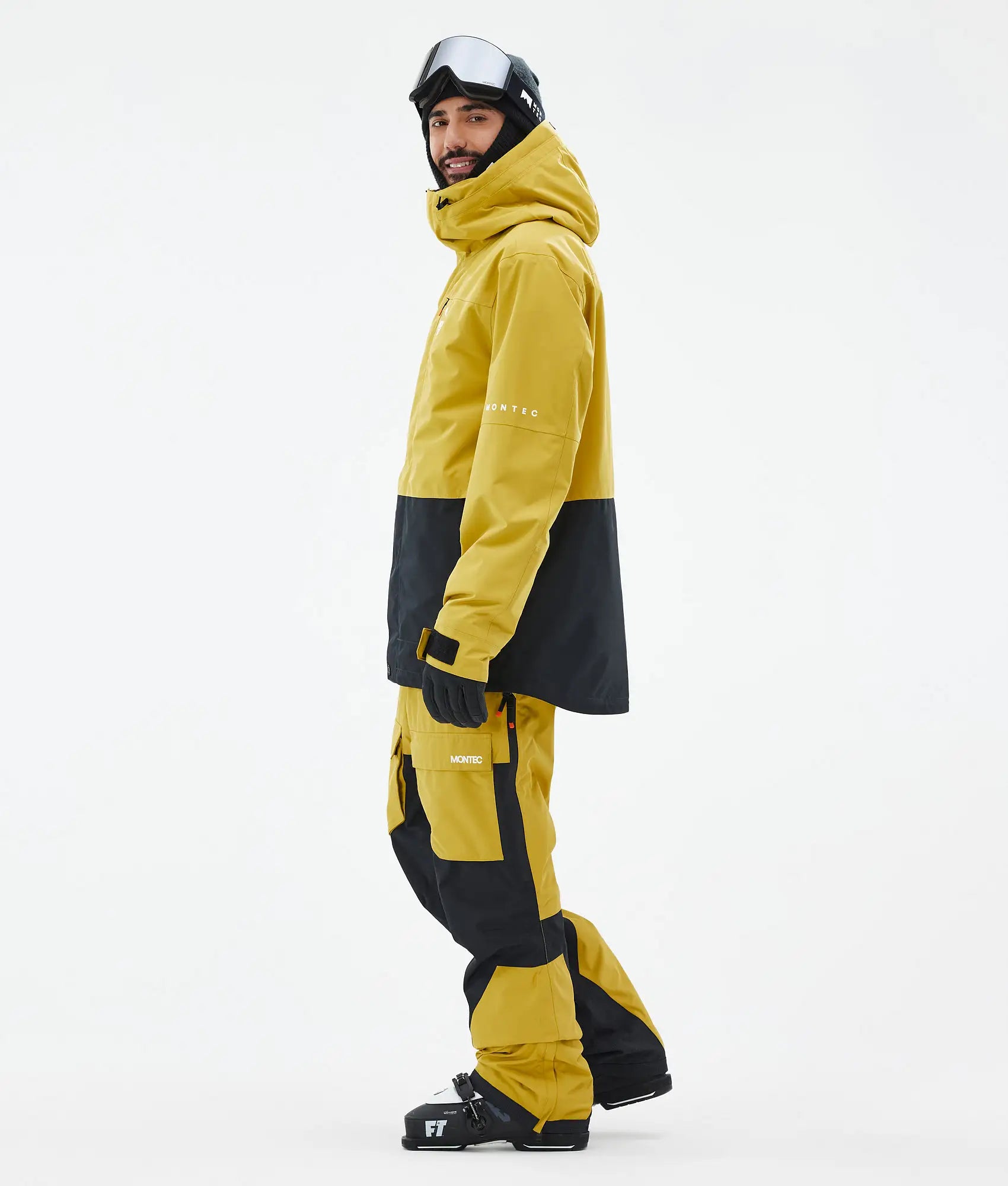 Veste de ski Fawk pour homme - Jaune/Noir