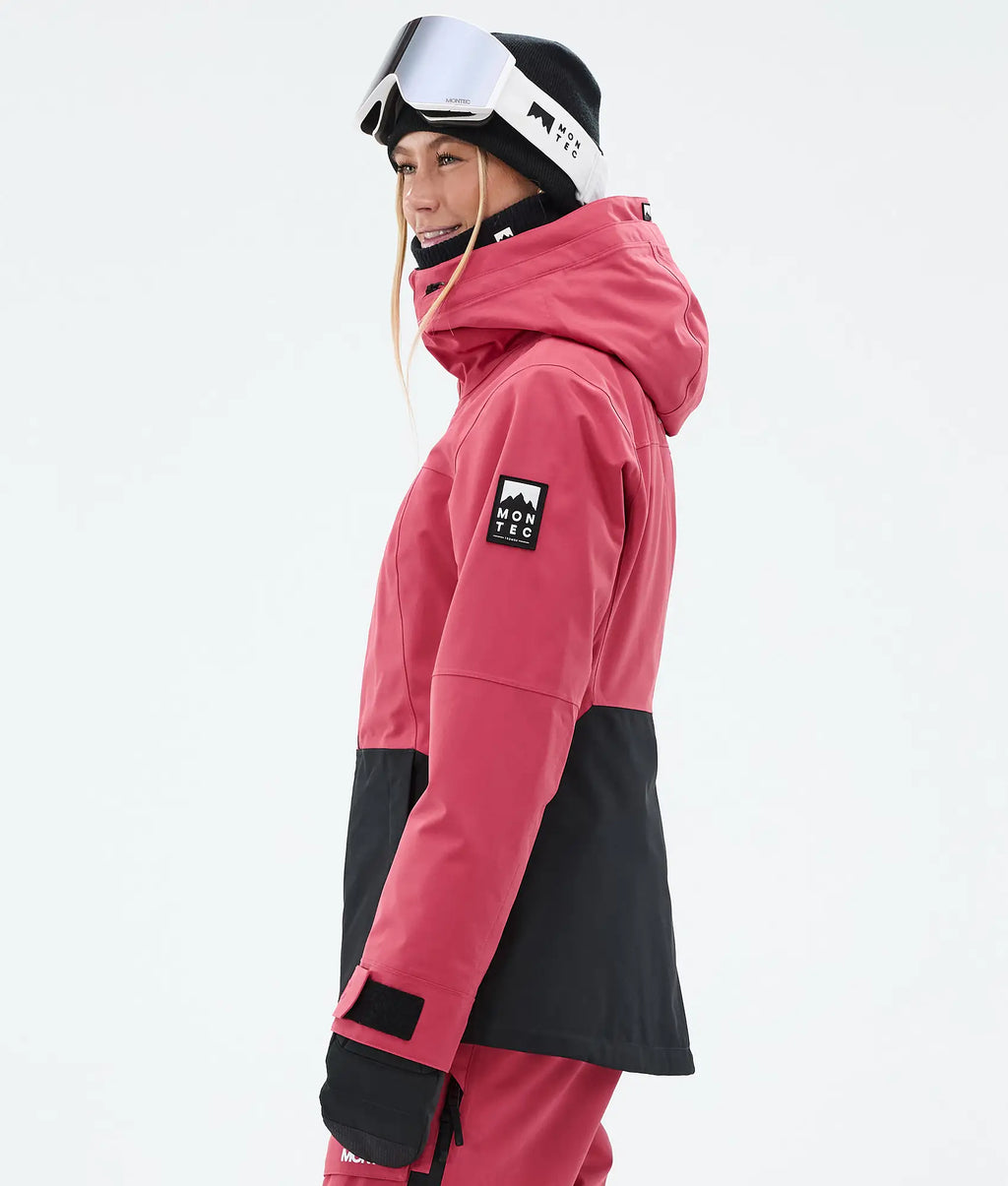 Veste de ski Moss W pour femme - Rouge clair/Noir