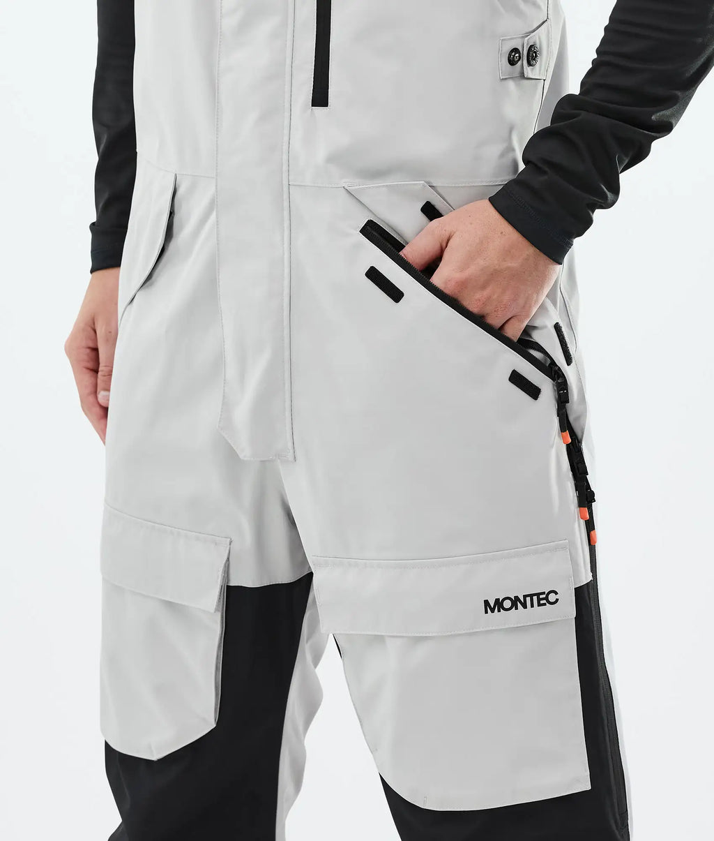 Pantalon de ski Fawk pour homme - Gris clair/Noir