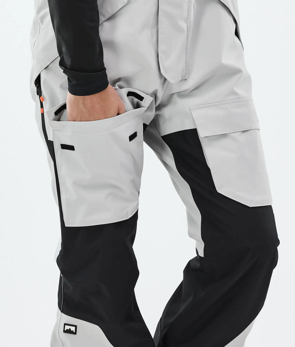 Pantalon de ski Fawk pour homme - Gris clair/Noir