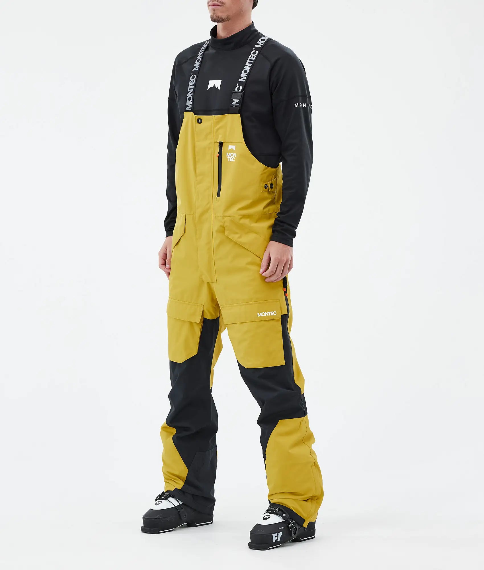 Pantalon de ski Fawk pour homme - Jaune/Noir