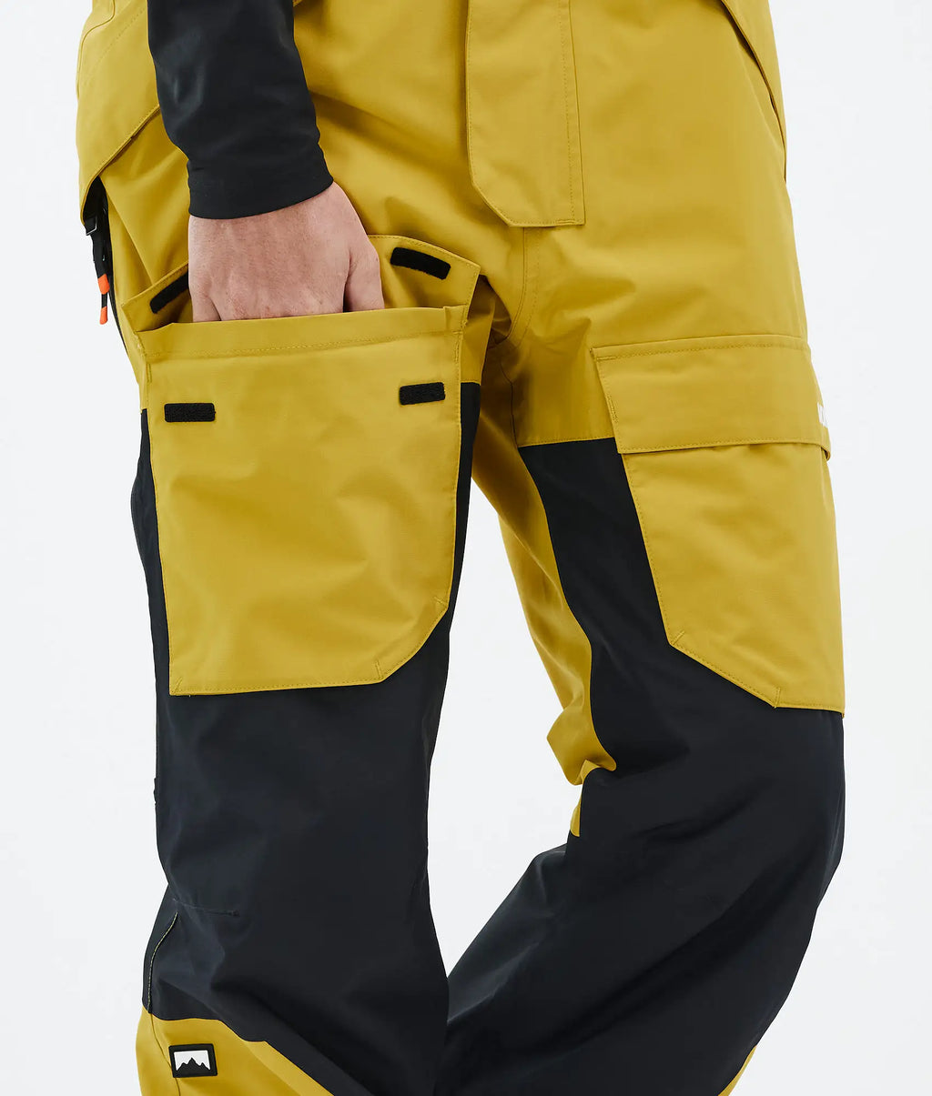 Pantalon de ski Fawk pour homme - Jaune/Noir