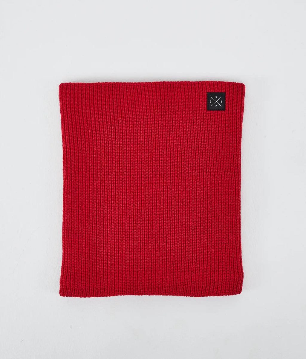 2X-Up Knitted tube scarf Deep Red
