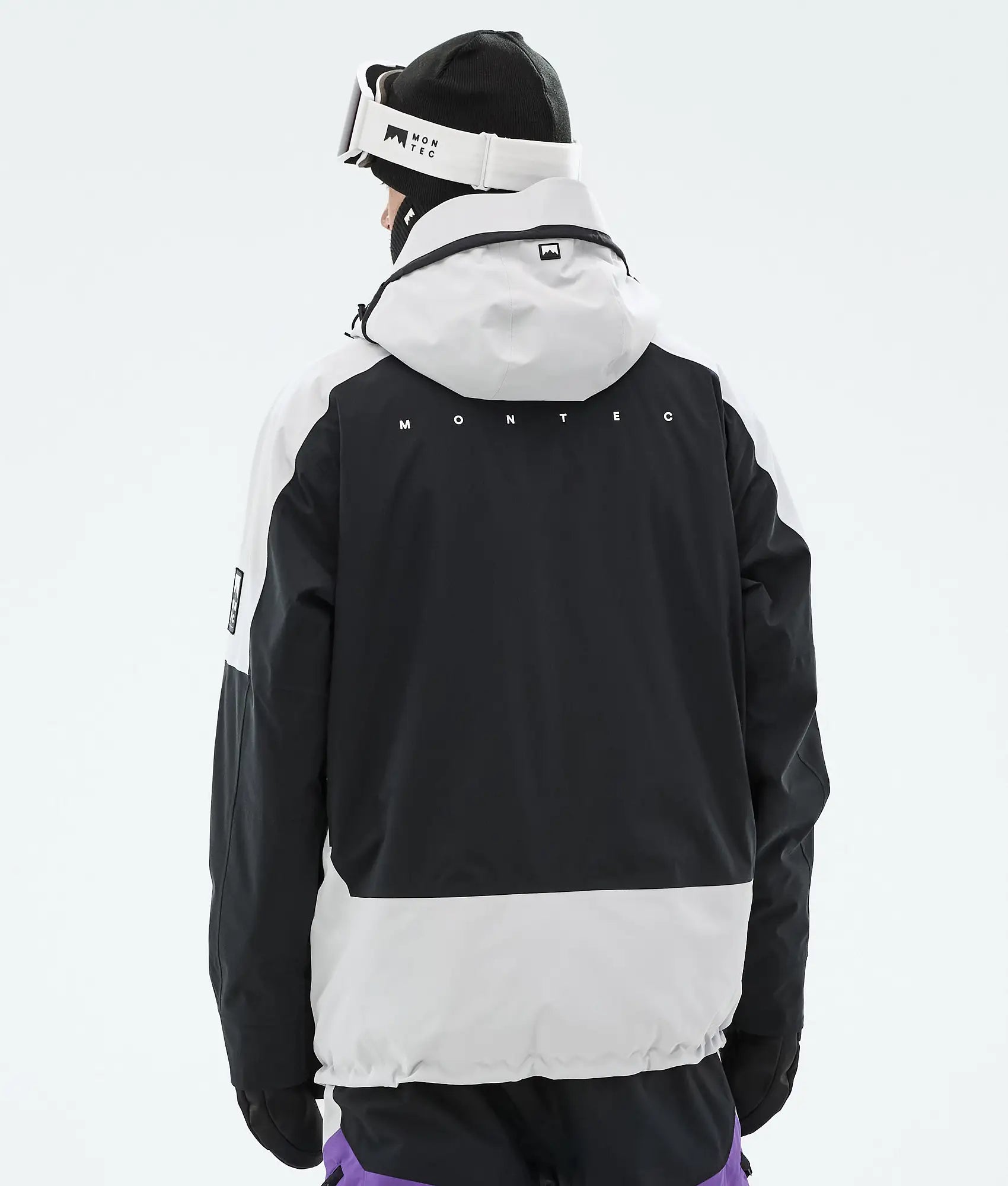 Veste de ski Morpheus pour homme - Gris clair/Noir/Violet vif