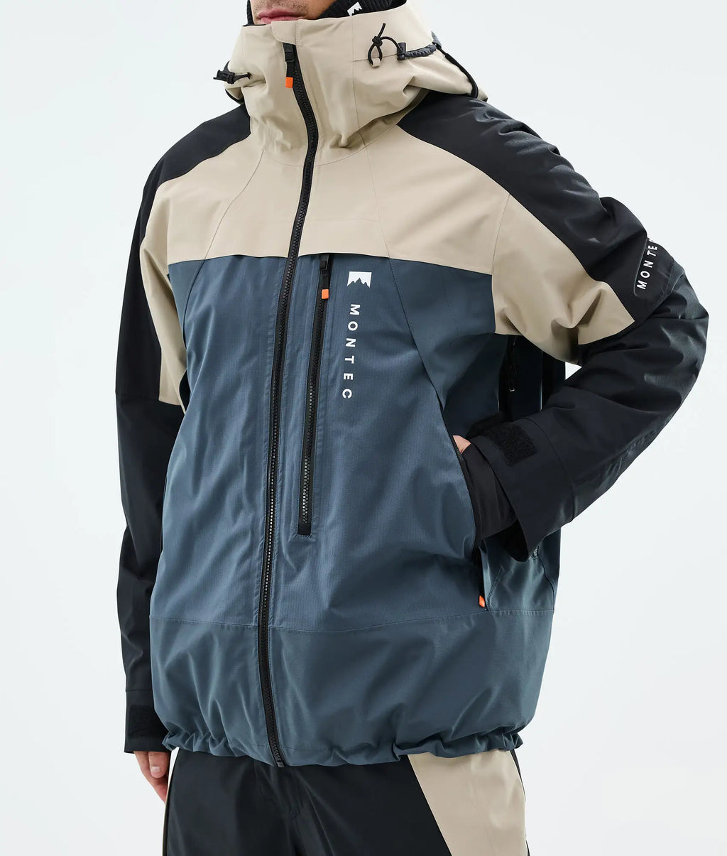 Veste de ski Oracle pour homme - Sable/Noir/Bleu métal