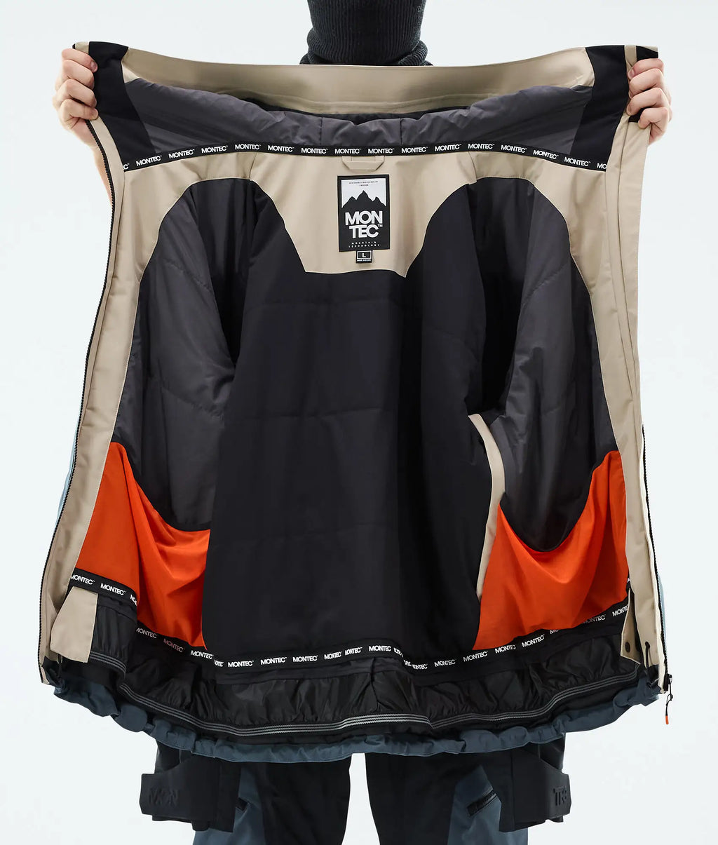 Veste de ski Oracle pour homme - Sable/Noir/Bleu métal