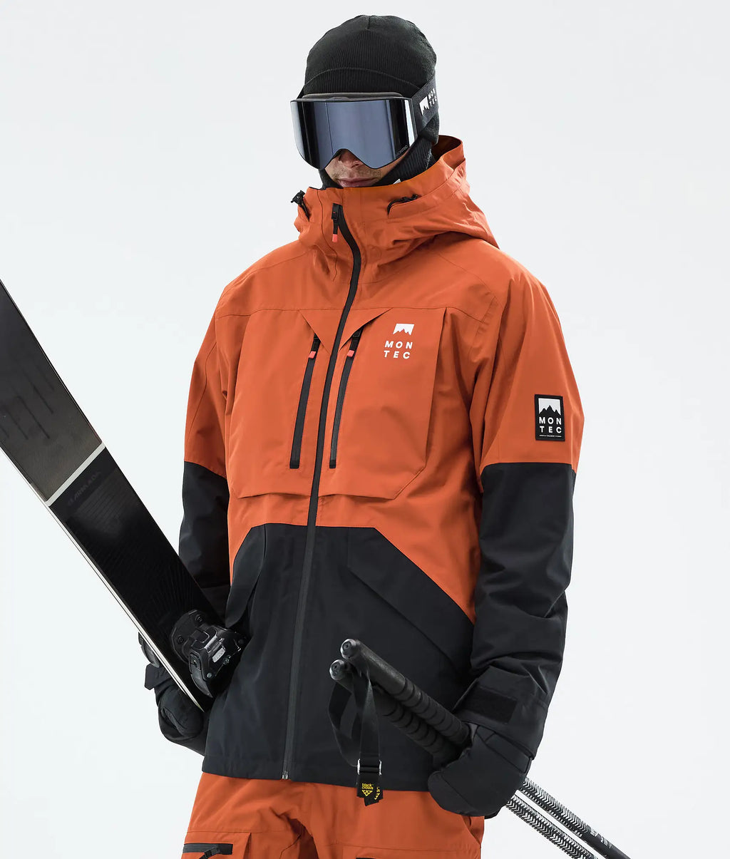 Veste de ski Arch pour homme - Orange brûlé/Noir