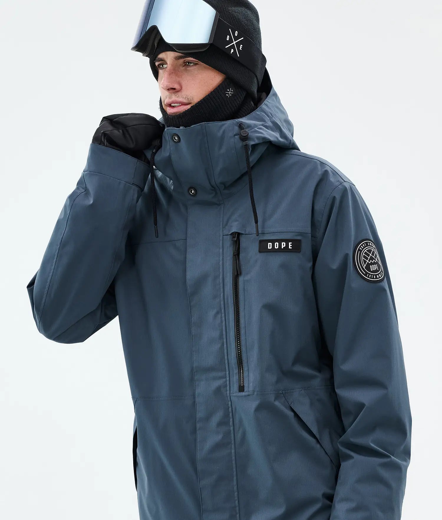 Blizzard Full Zip Snowboard Jacket Men Metal Blue