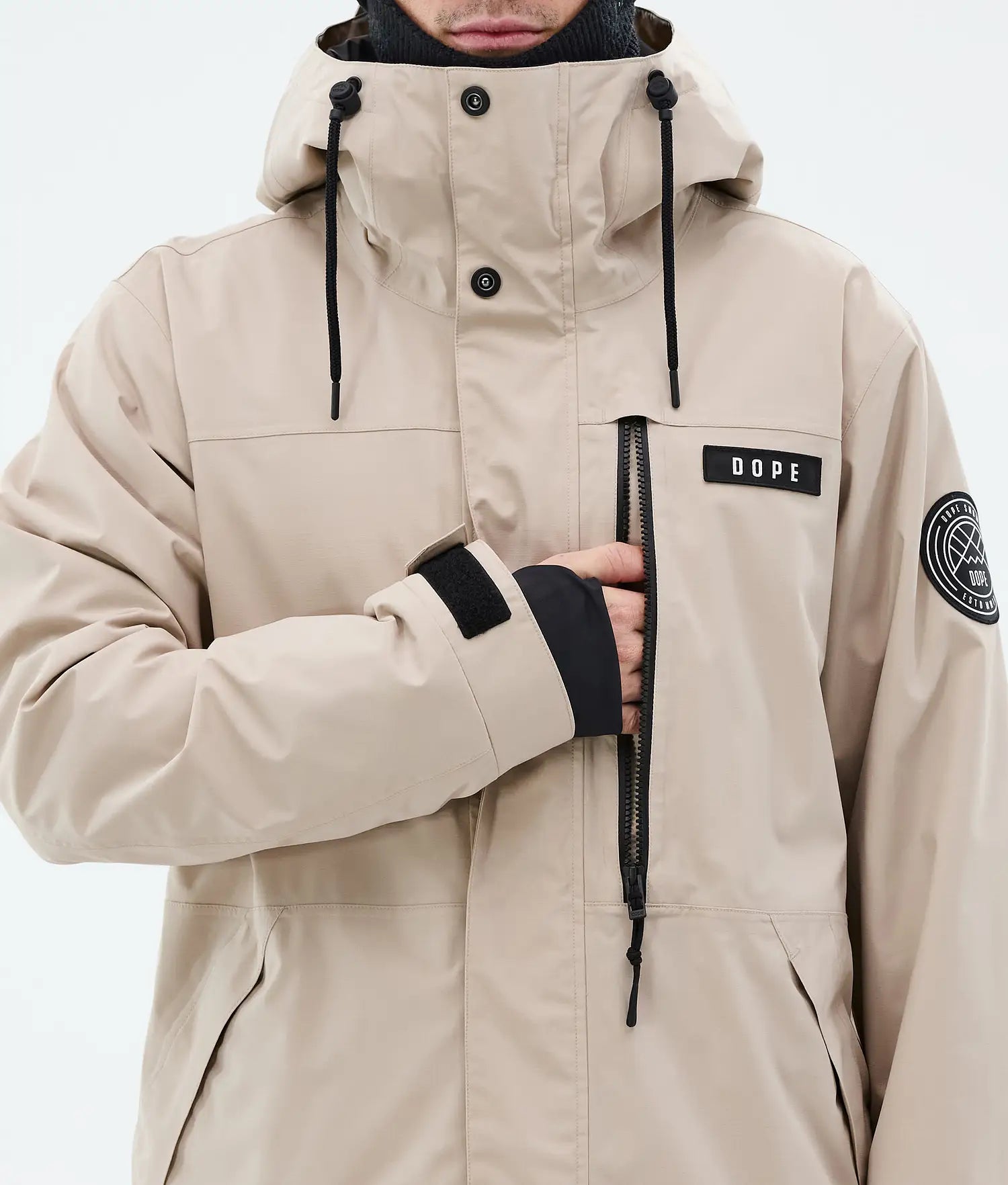 Blizzard Full Zip Snowboard Jacket Men Sand