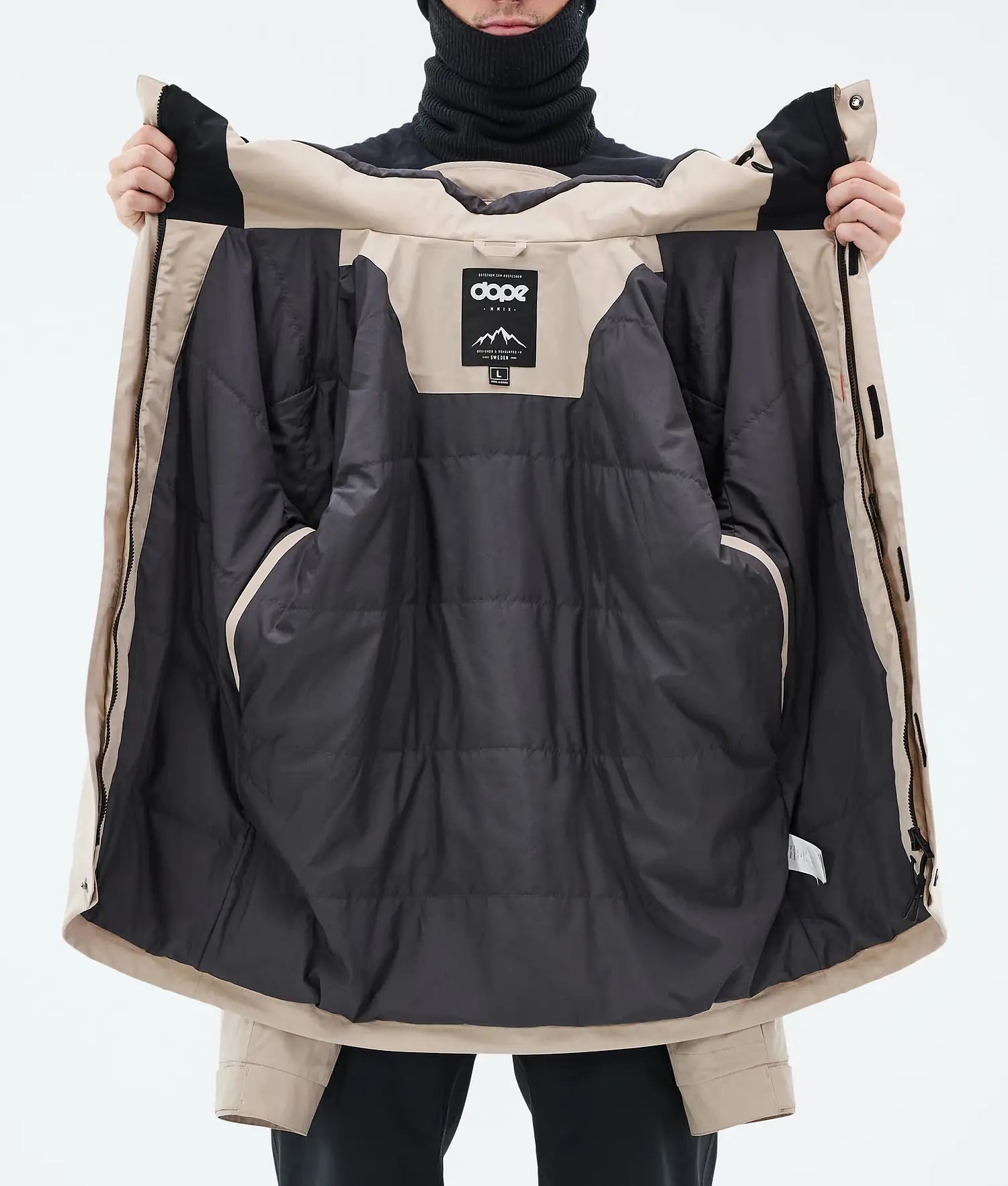 Blizzard Full Zip Snowboard Jacket Men Sand