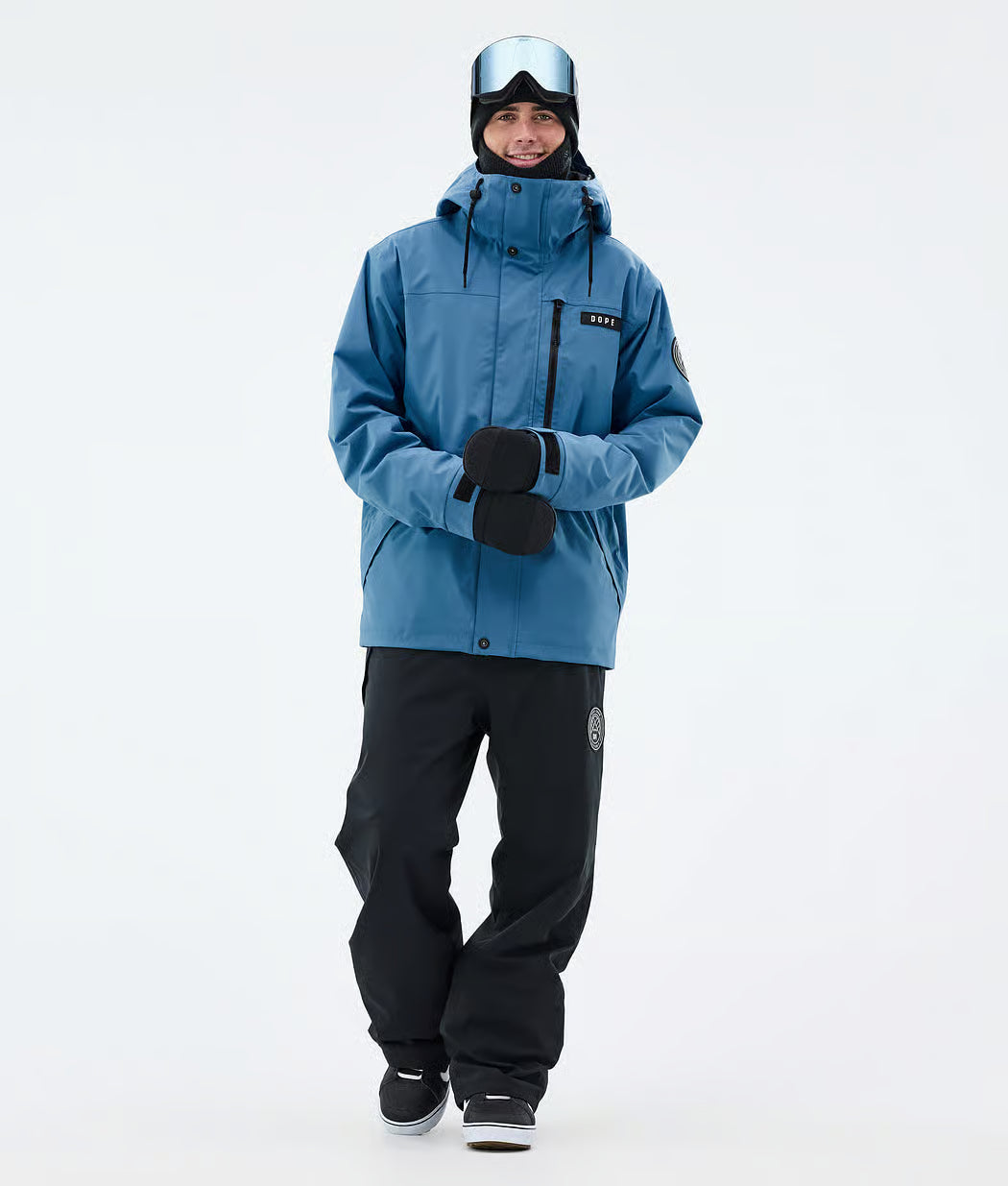 Blizzard Full Zip Snowboard Jacket Men Blue Steel